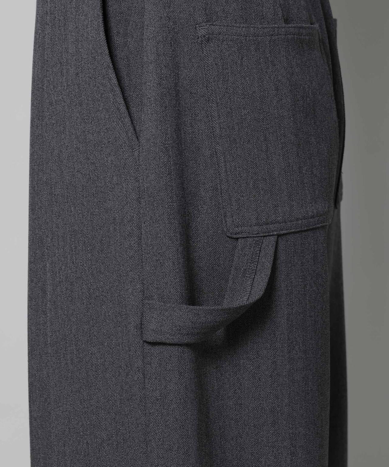 ヘリンボンツイードペインタードロストパンツ 6695227321