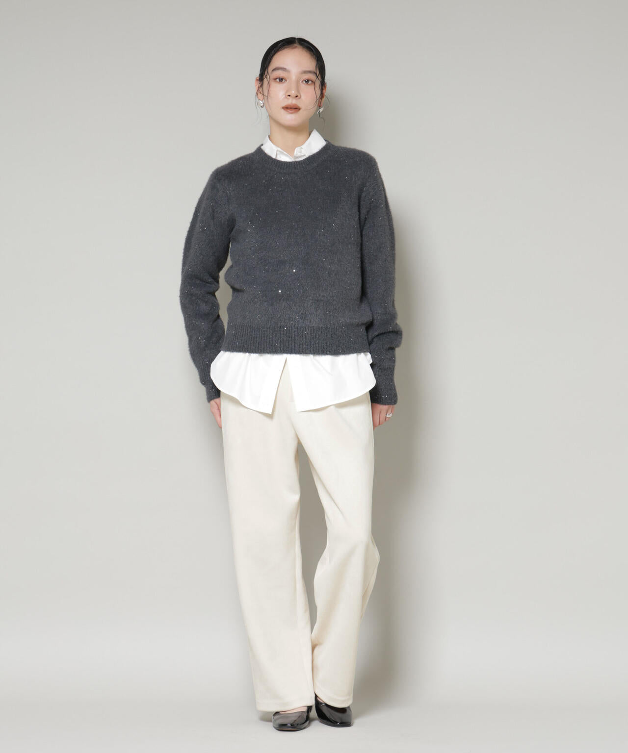 フェイクスエードタックパンツ 6695227322