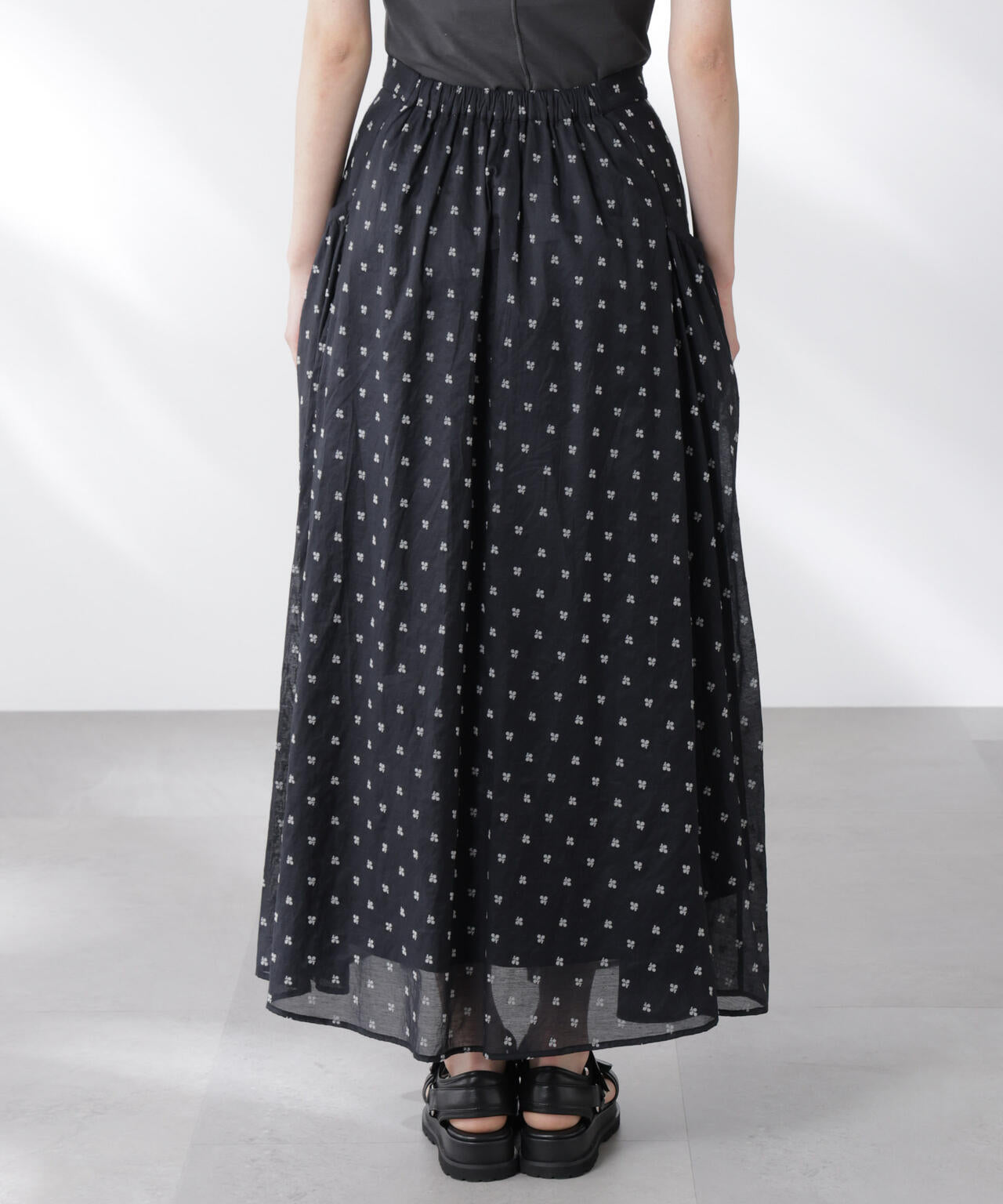 made in india コットンフロッキーフラワースカート 6695230300