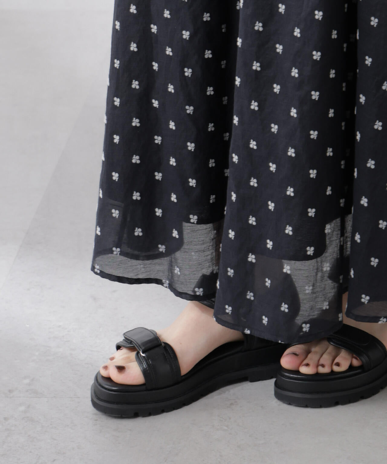 made in india コットンフロッキーフラワースカート 6695230300