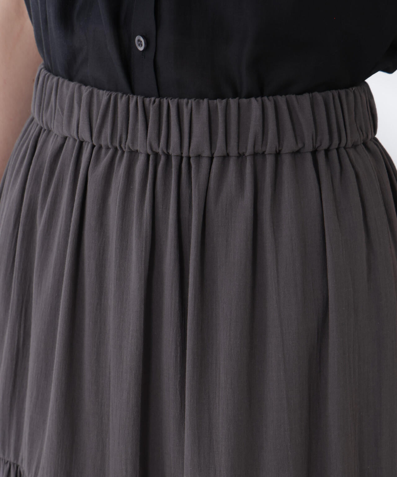 コットンシフォンティアードスカート 6695230302