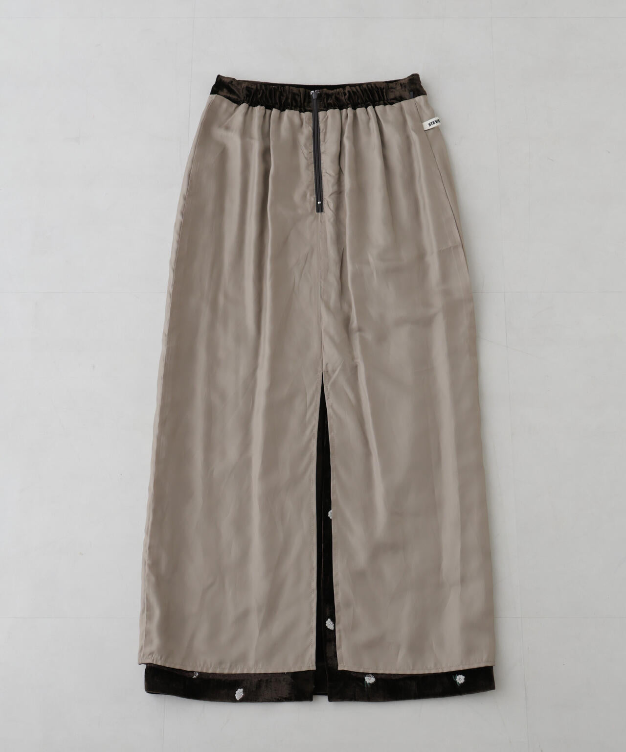 「STEVELOUR」ベロアブルームロングスカート(セットアップ可) 6695230310