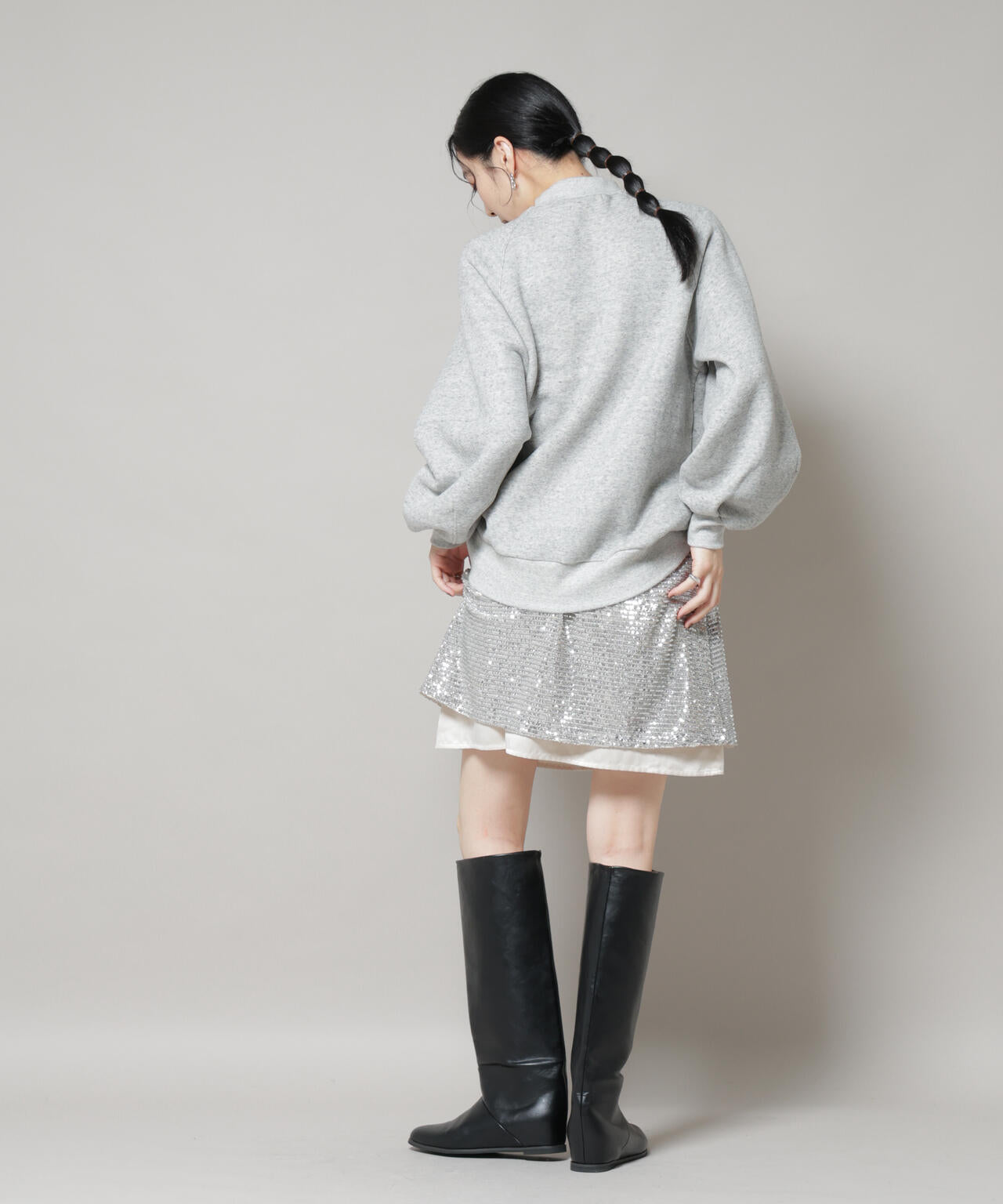 スパンコールミニスカート 6695230314