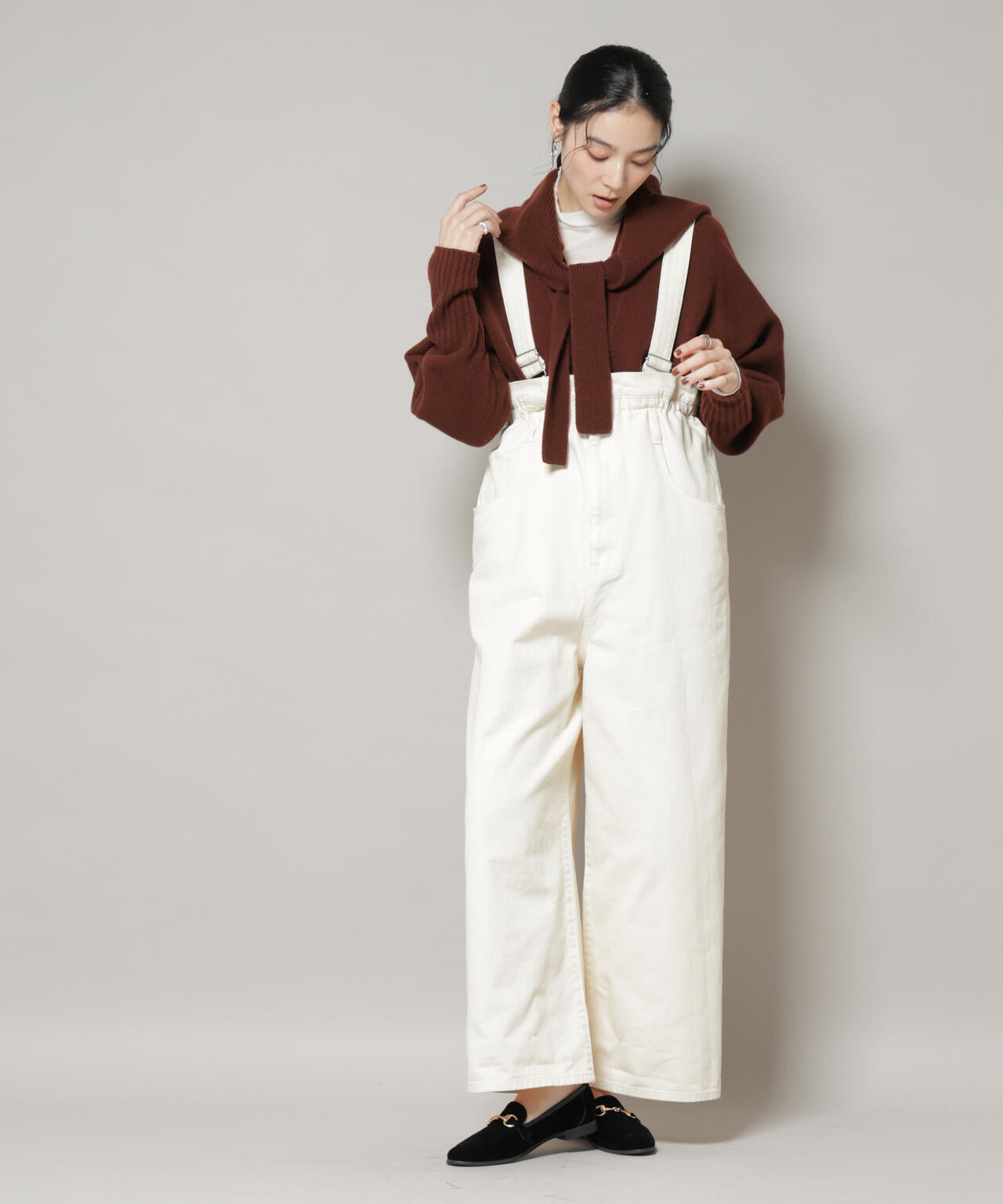 AQUAウールカシミヤトライアングルストール 6695241300