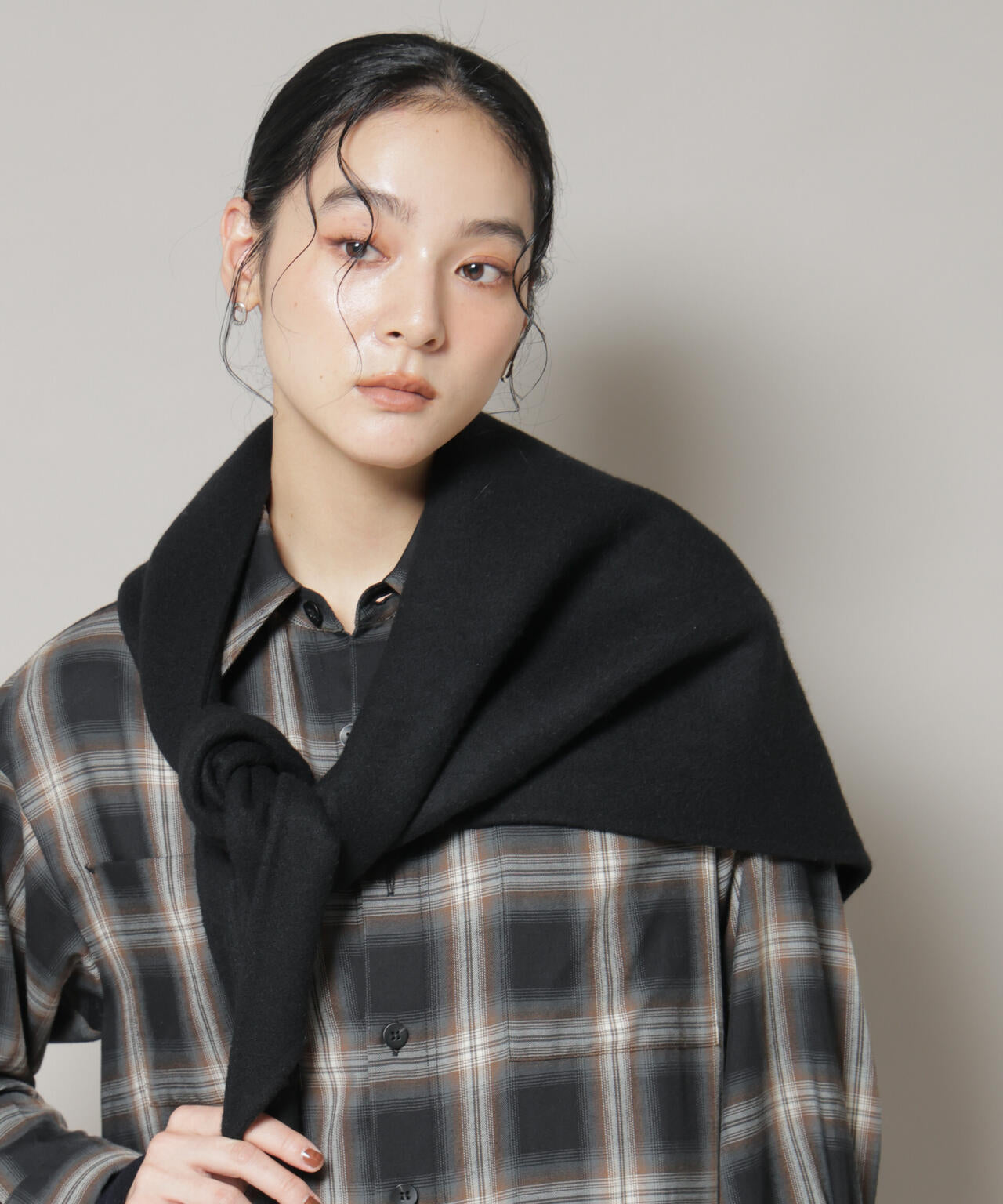 SUPER110blend リバー三角ストール 6695241301