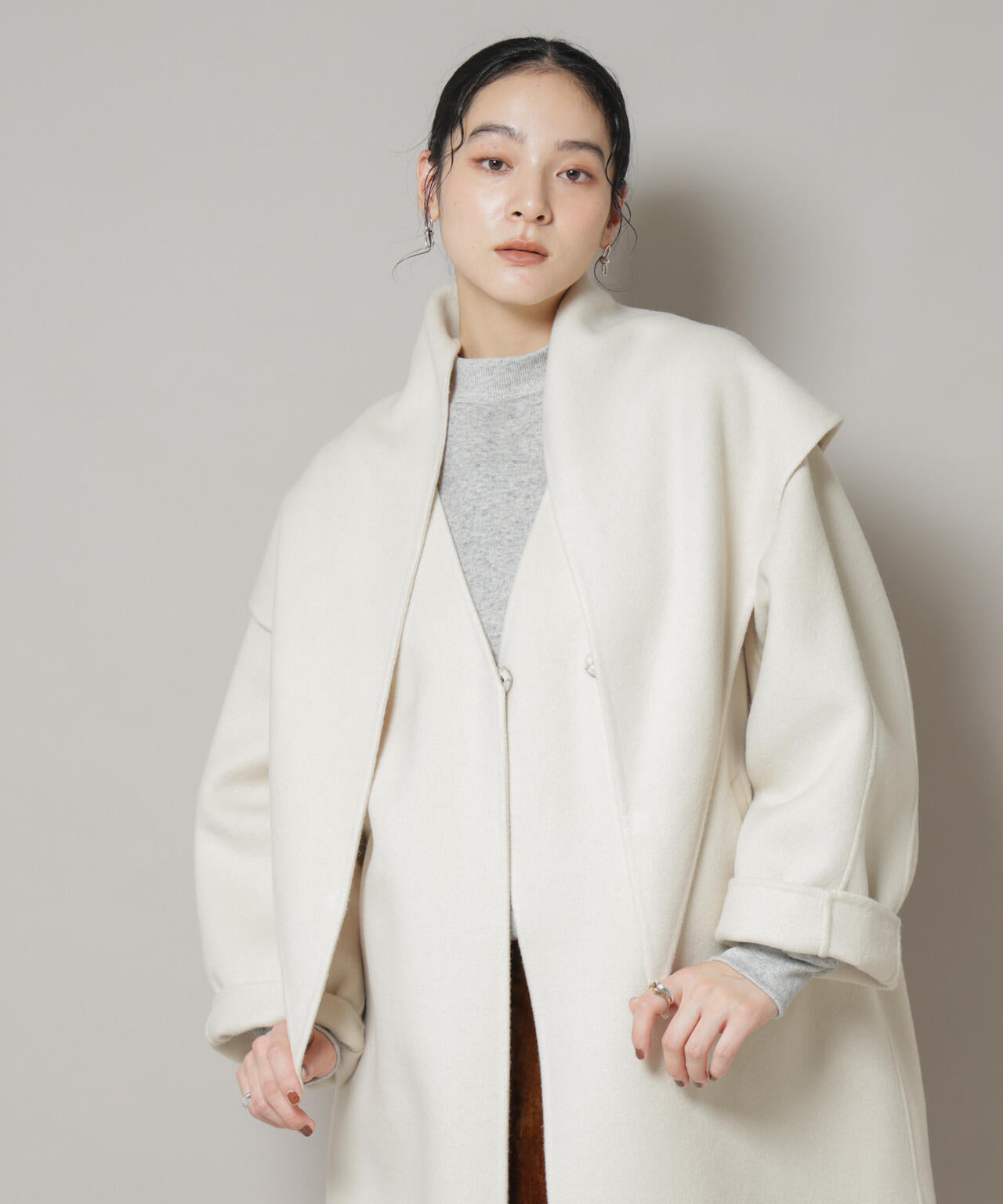 SUPER110blend リバー三角ストール 6695241301