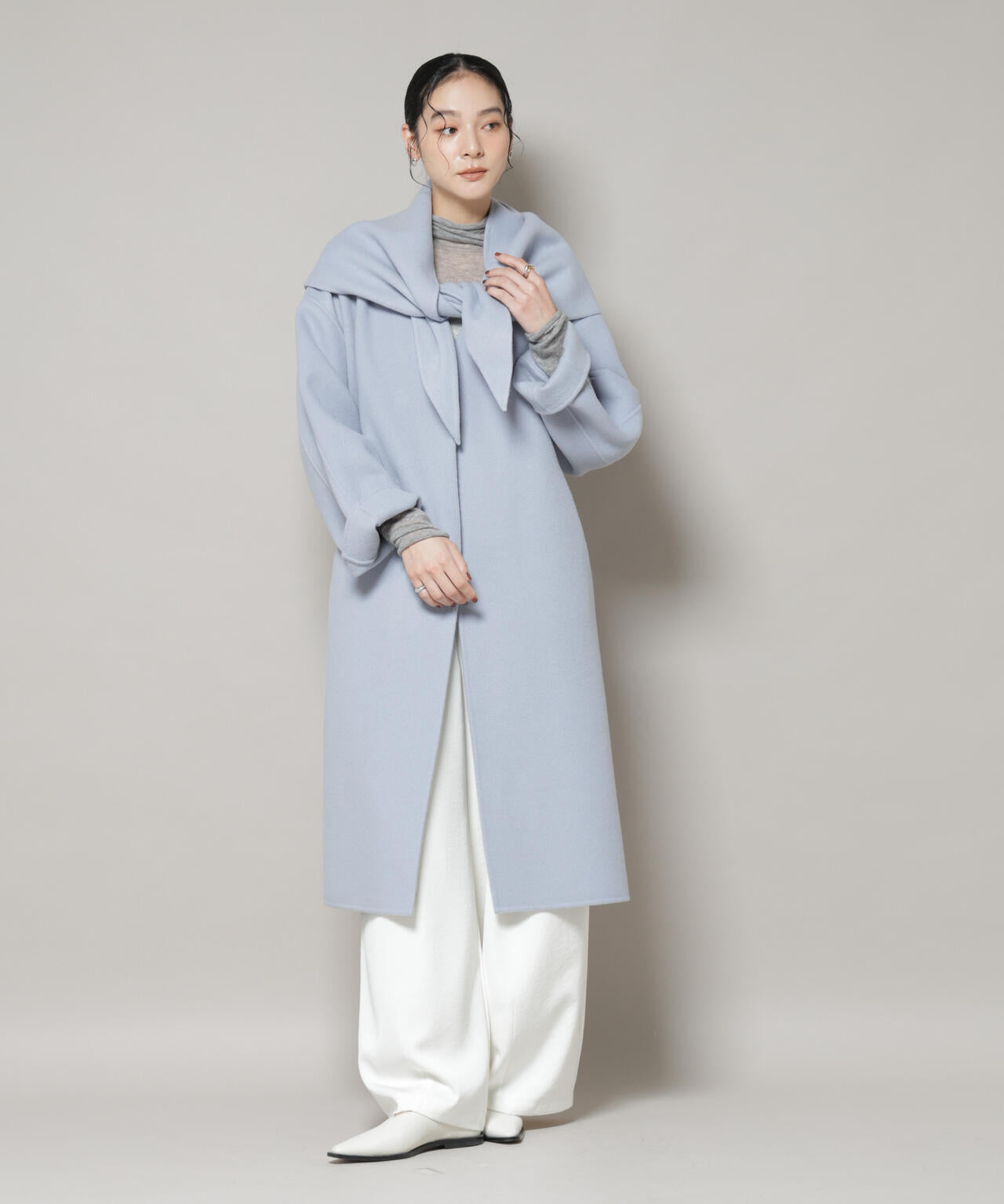 SUPER110blend リバー三角ストール 6695241301