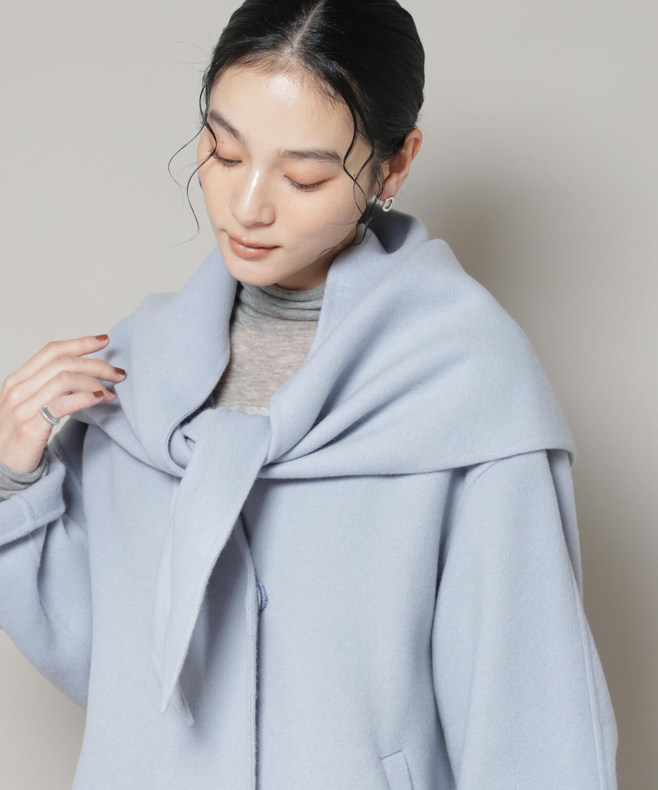 SUPER110blend リバー三角ストール 6695241301