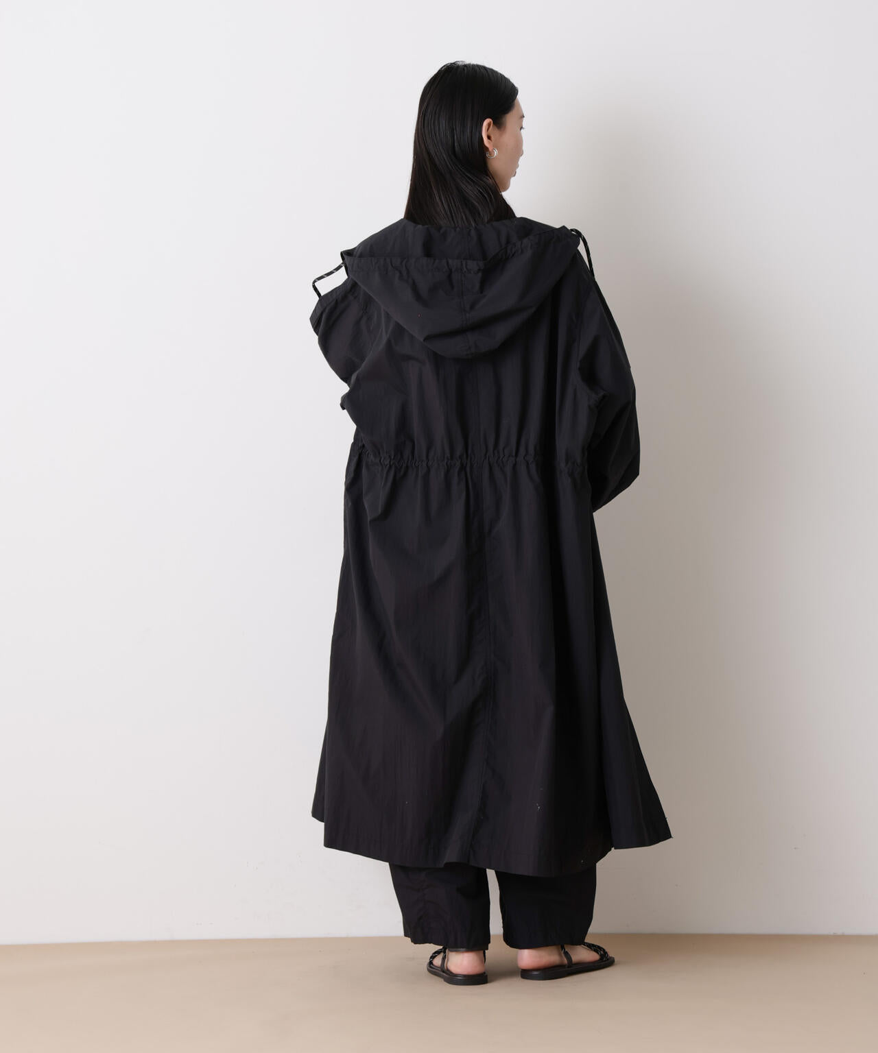 「STEVELOUR」コットンナイロンロングボリュームブルゾン(セットアップ可) 6696111304