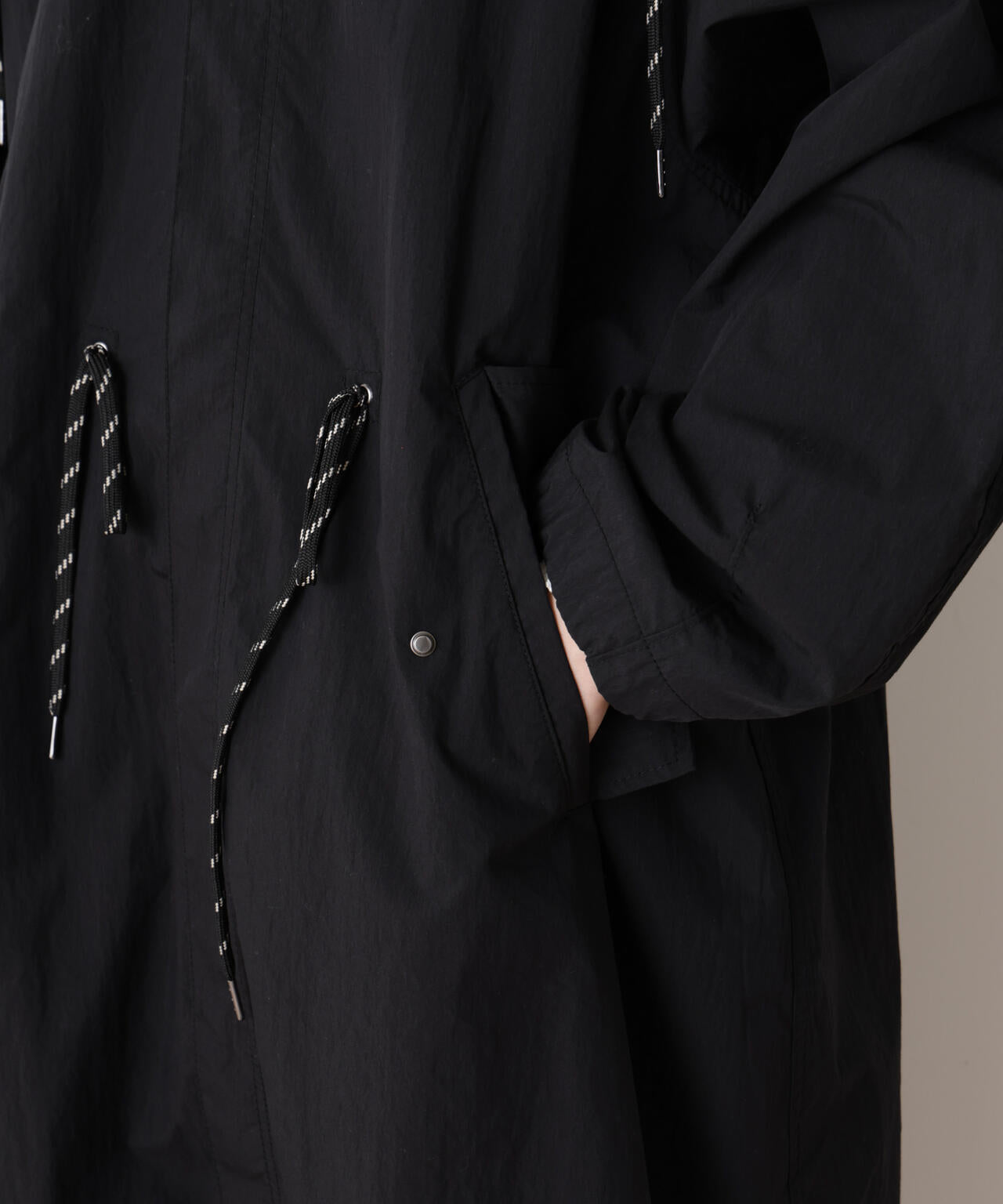 「STEVELOUR」コットンナイロンロングボリュームブルゾン(セットアップ可) 6696111304