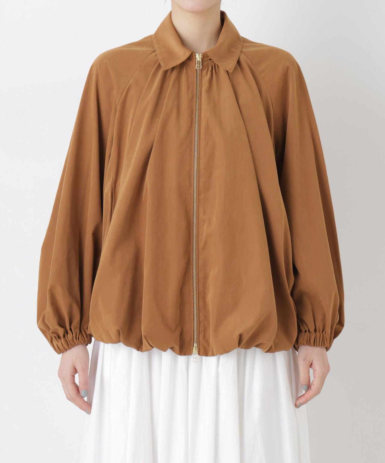 ライトスエードギャザーバルーンブルゾン 6696112301