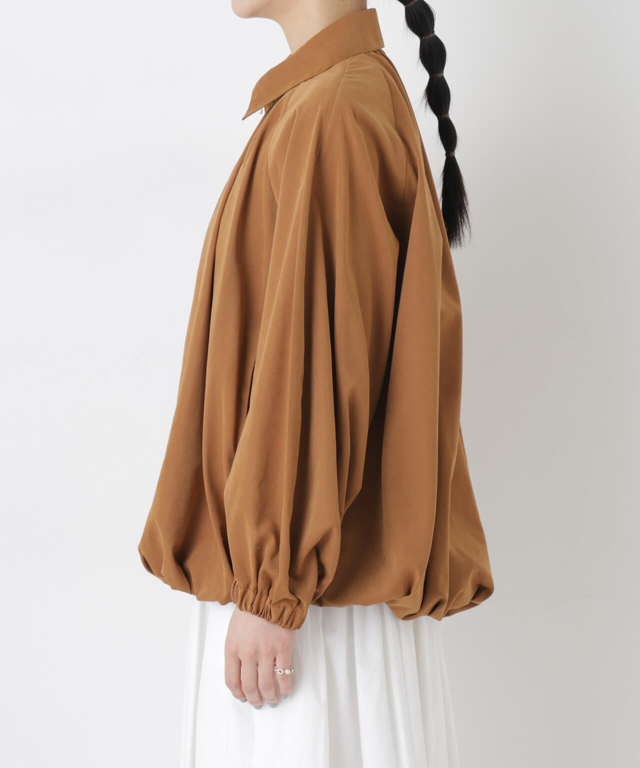 ライトスエードギャザーバルーンブルゾン 6696112301