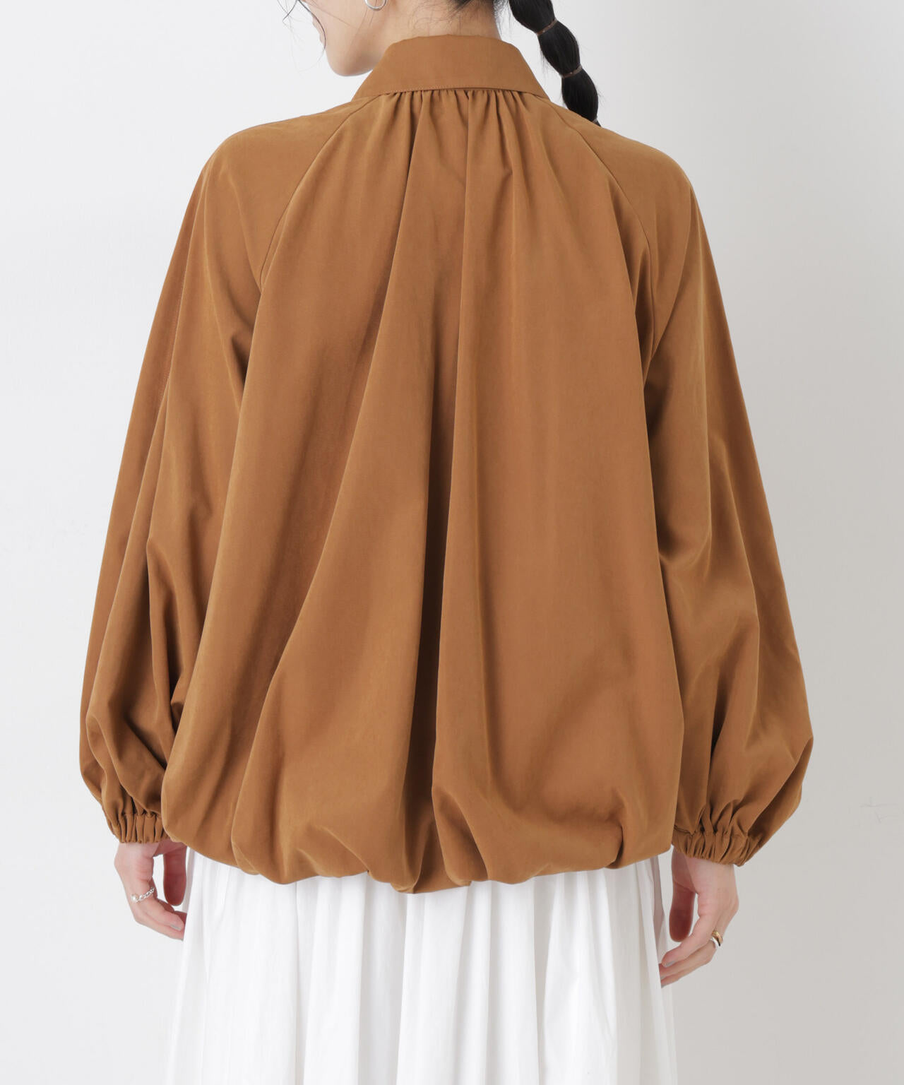 ライトスエードギャザーバルーンブルゾン 6696112301