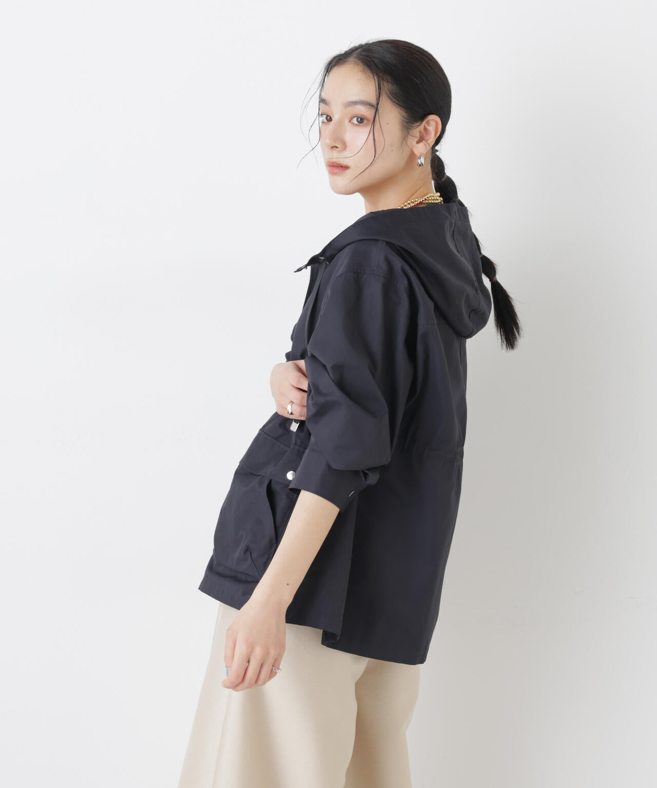 撥水フードブルゾン 6696112302