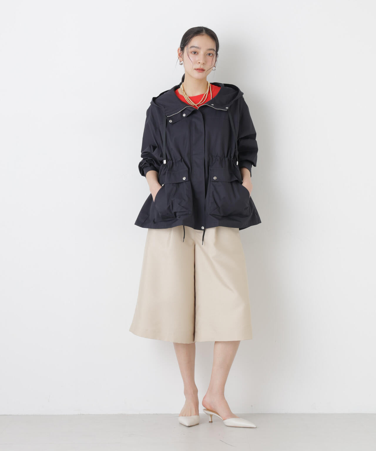 撥水フードブルゾン 6696112302