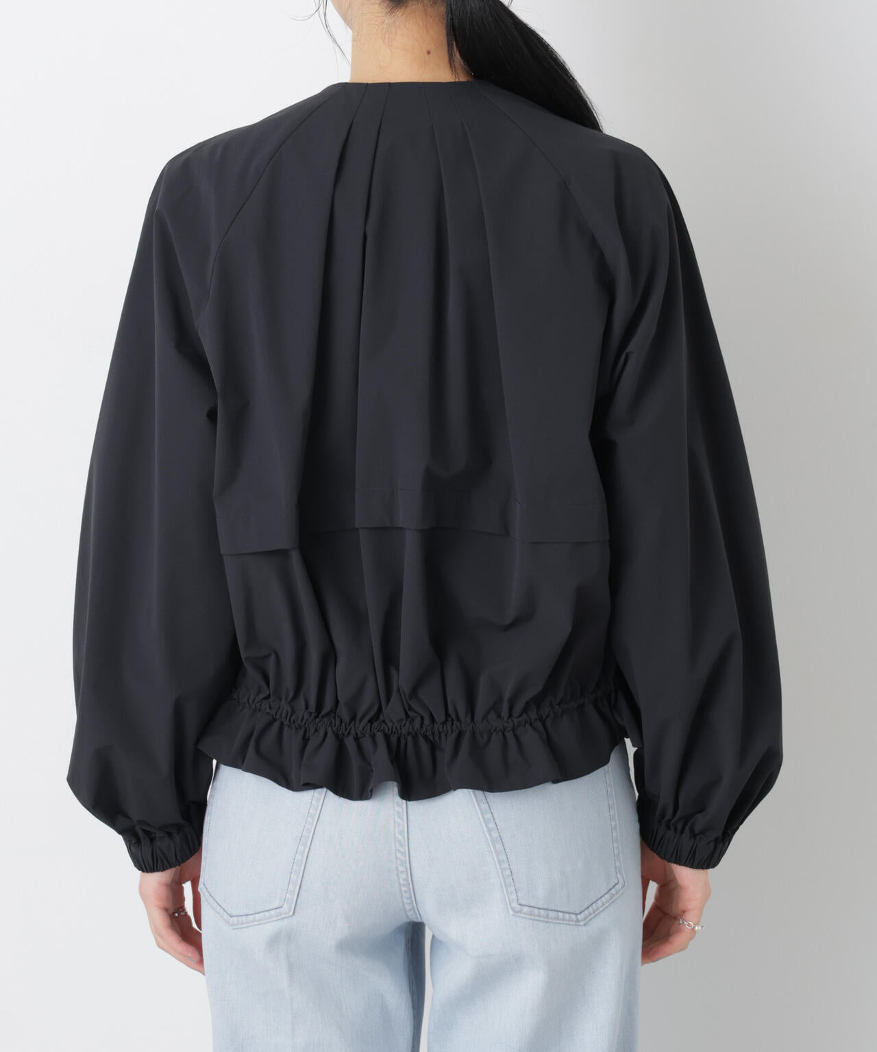 ノーカラードロストタックブルゾン 6696112303