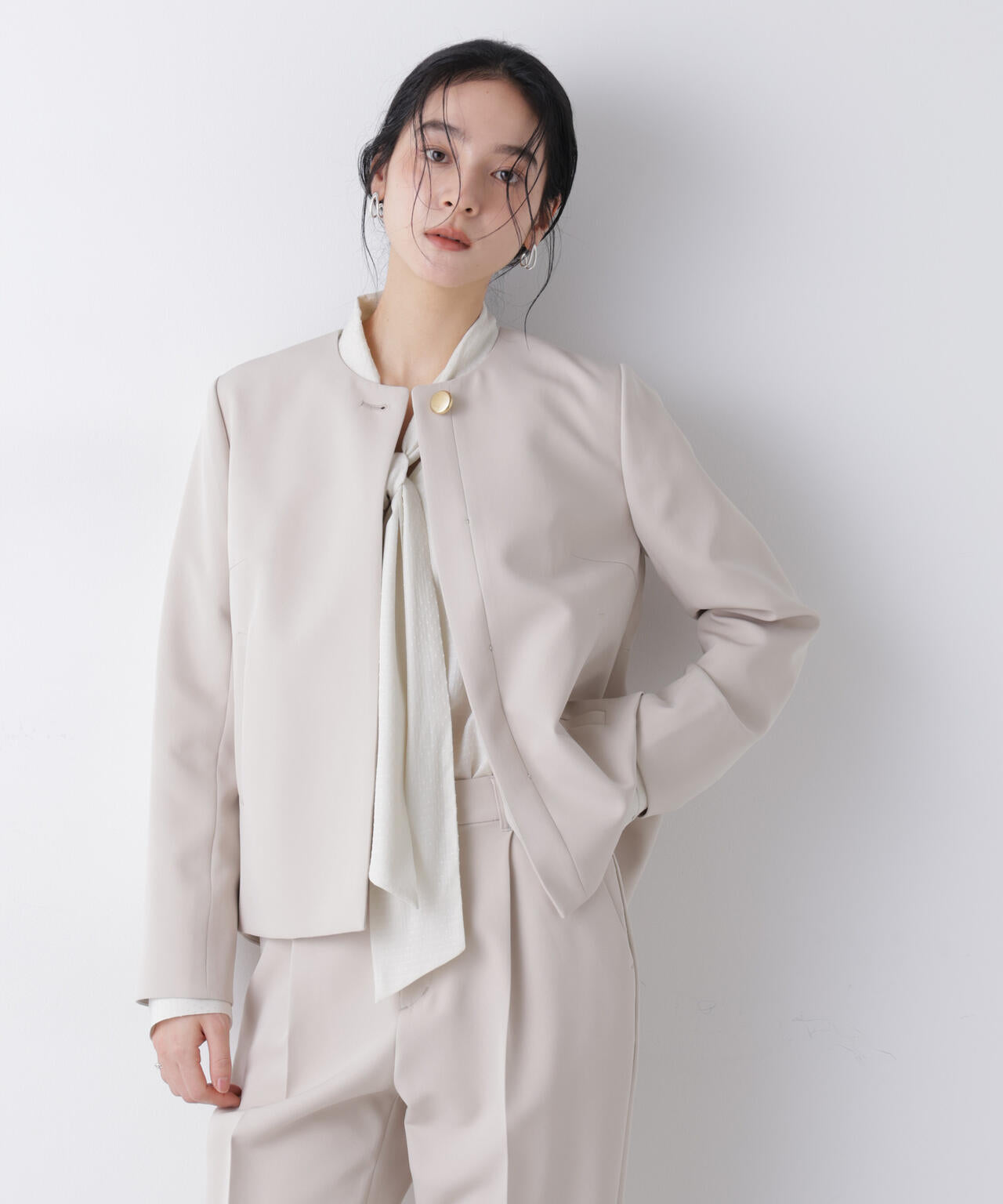 デイリーファンクション ノーカラージャケット ( セットアップ 可)