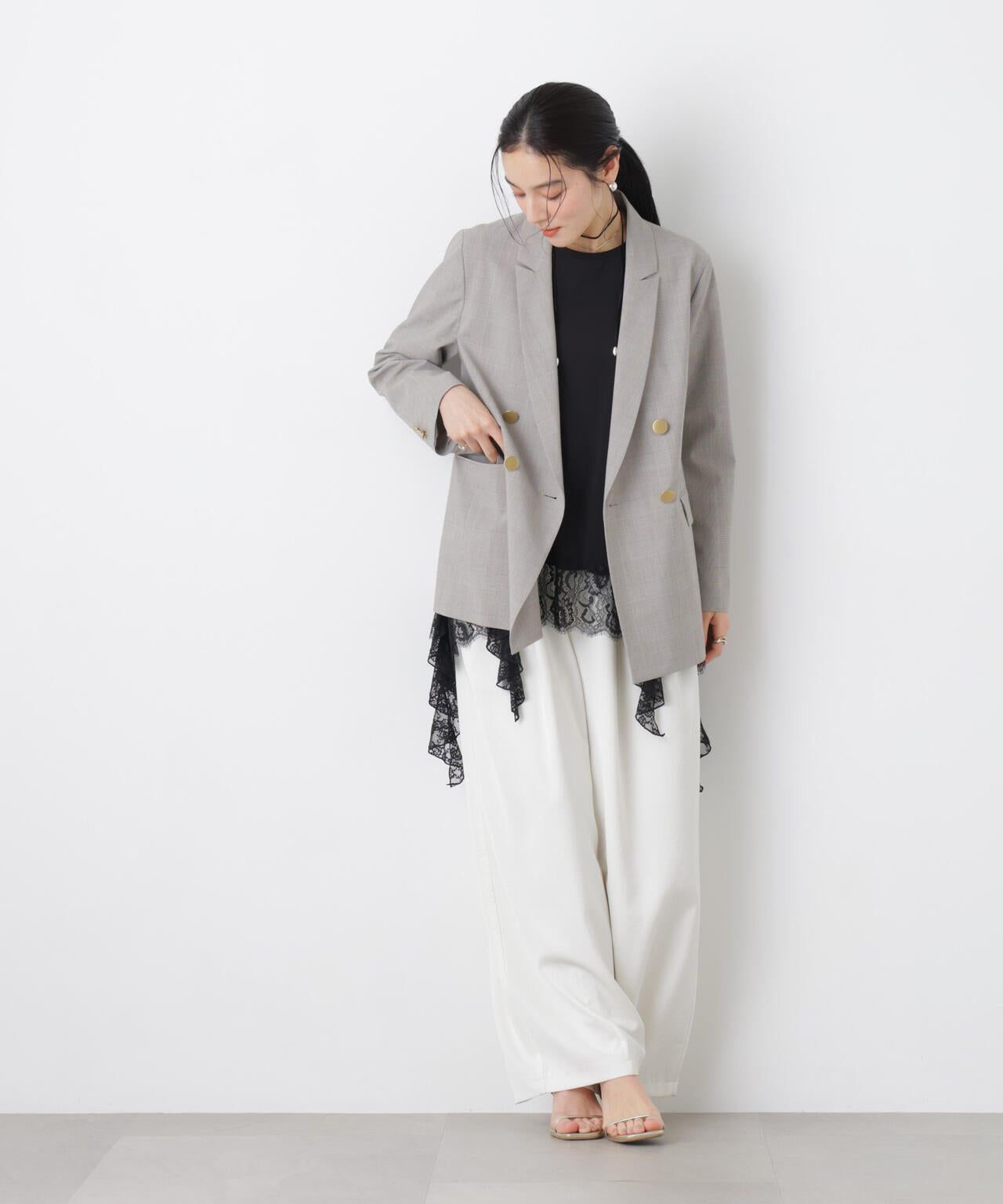 トロストレッチダブルジャケット(セットアップ可) 6696116302