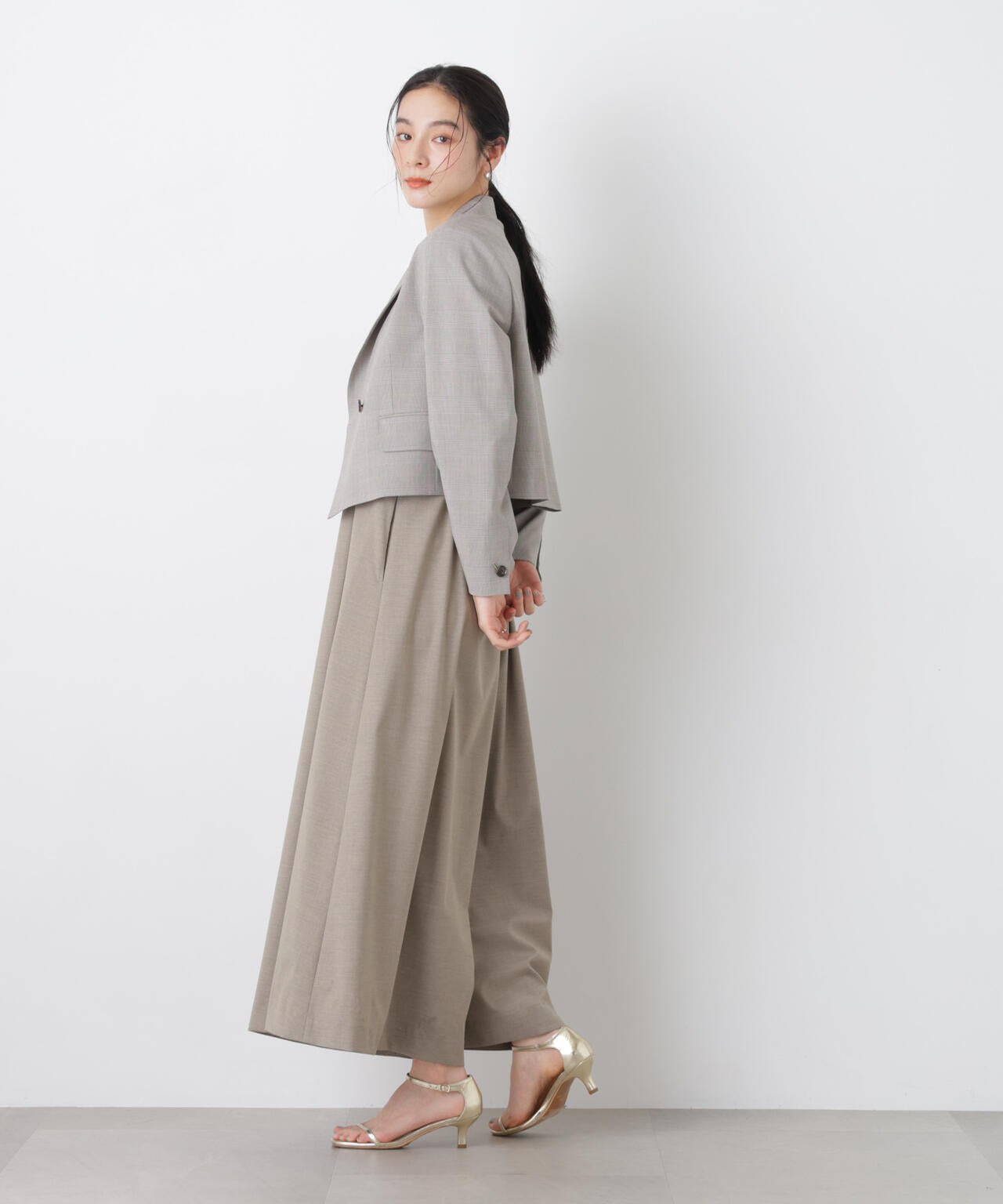 トロストレッチショートダブルジャケット(セットアップ可) 6696116303