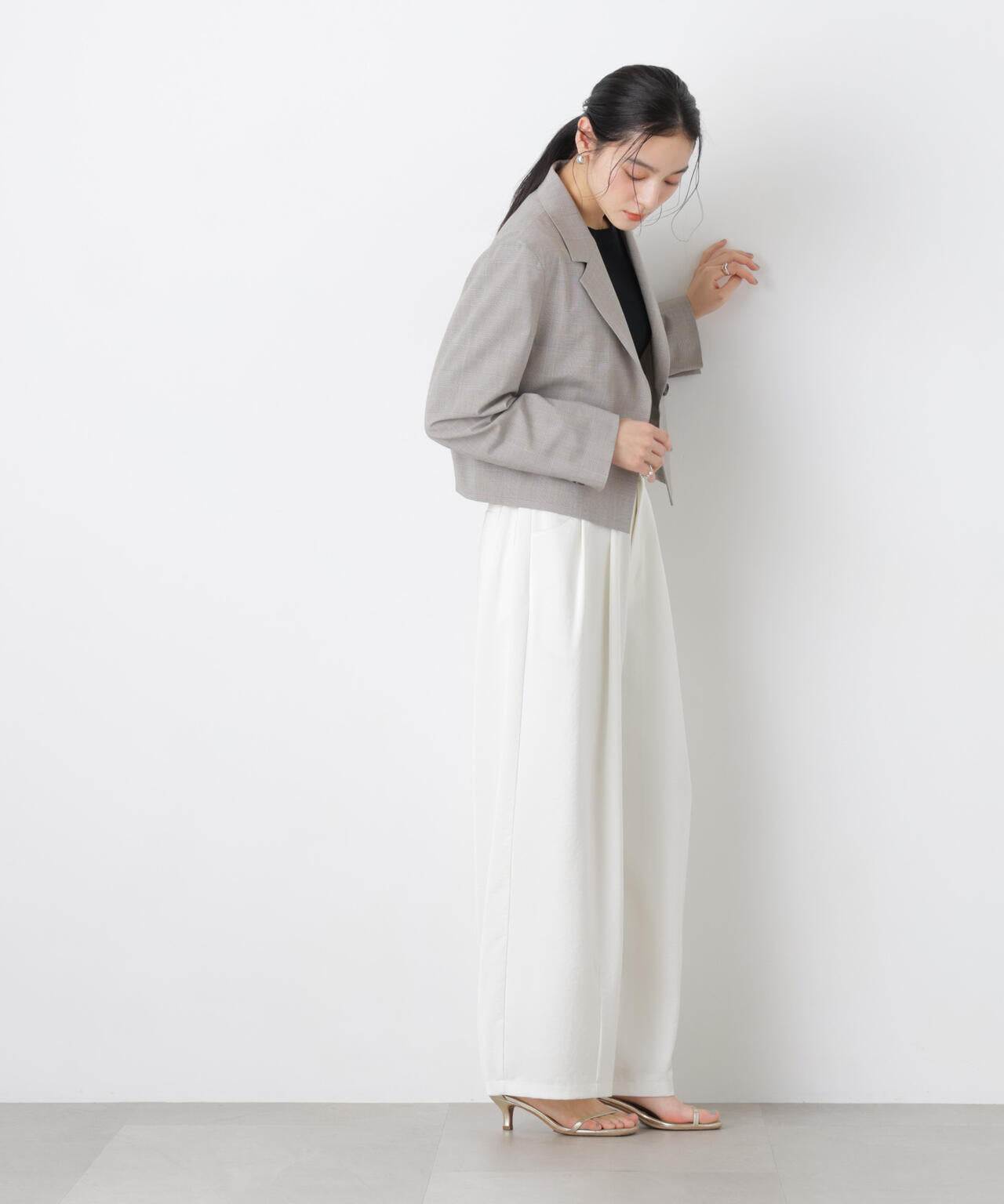 トロストレッチショートダブルジャケット(セットアップ可) 6696116303