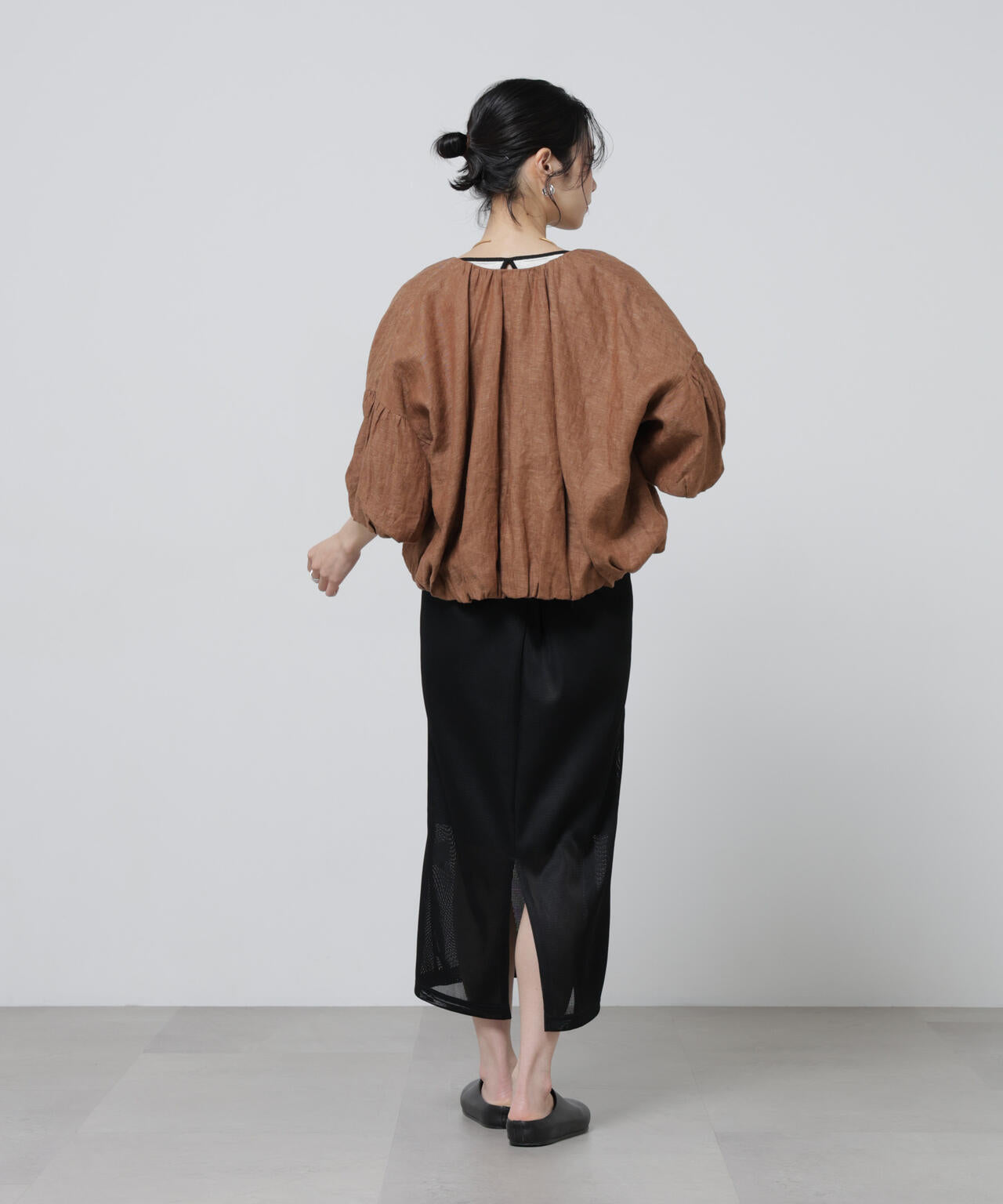 European Flax ギャザーバルーンブルゾン(セットアップ可) 6696116308