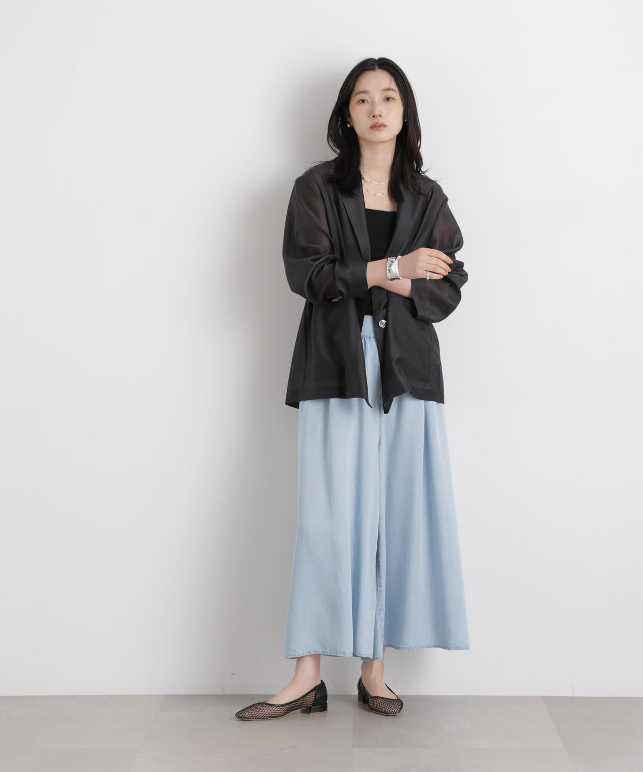 シアーテーラードオーバージャケット 6696116310