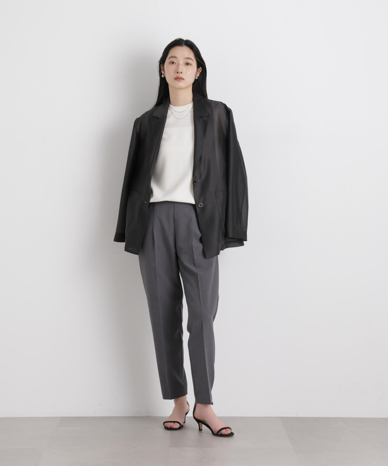 シアーテーラードオーバージャケット 6696116310