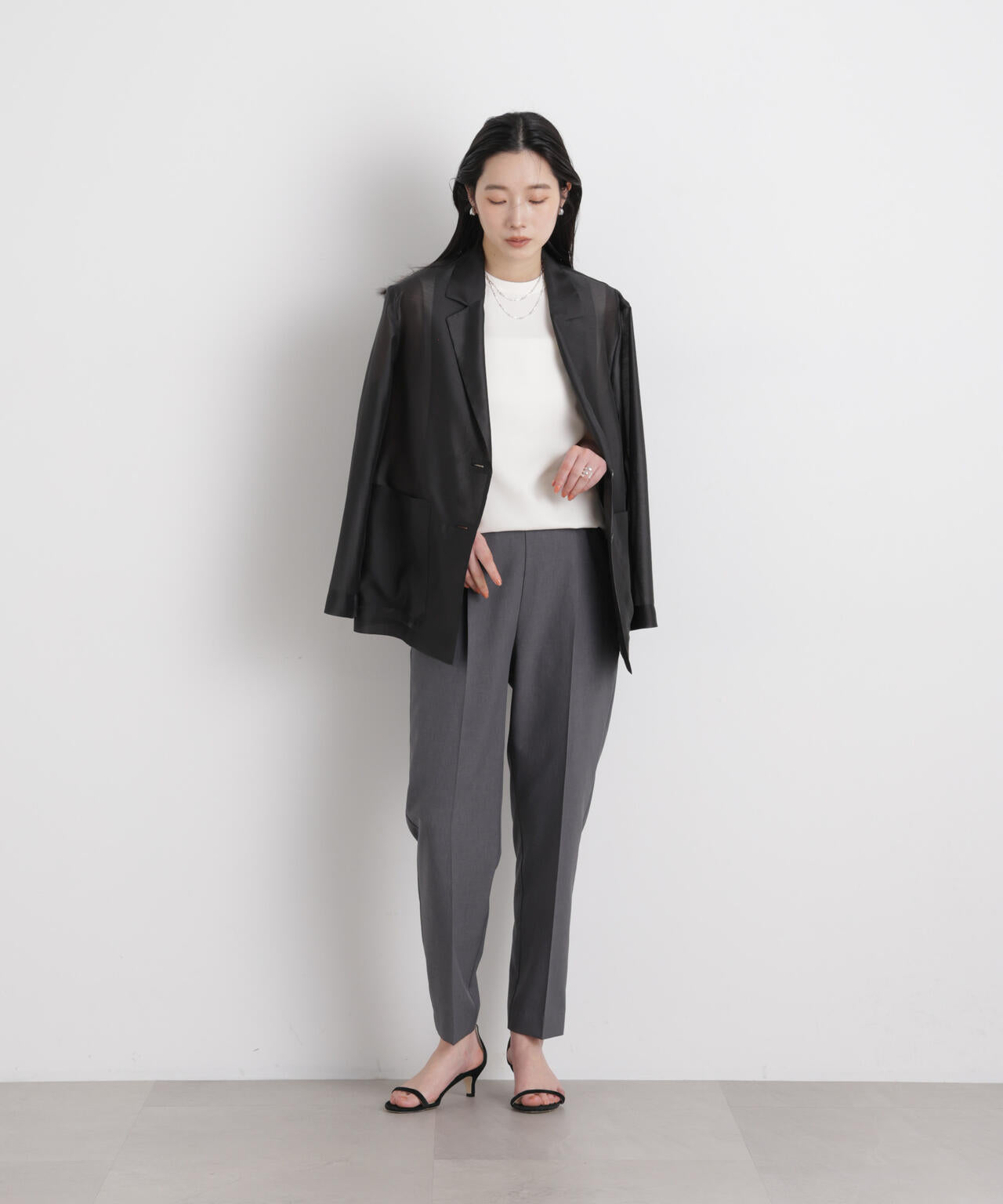 シアーテーラードオーバージャケット 6696116310