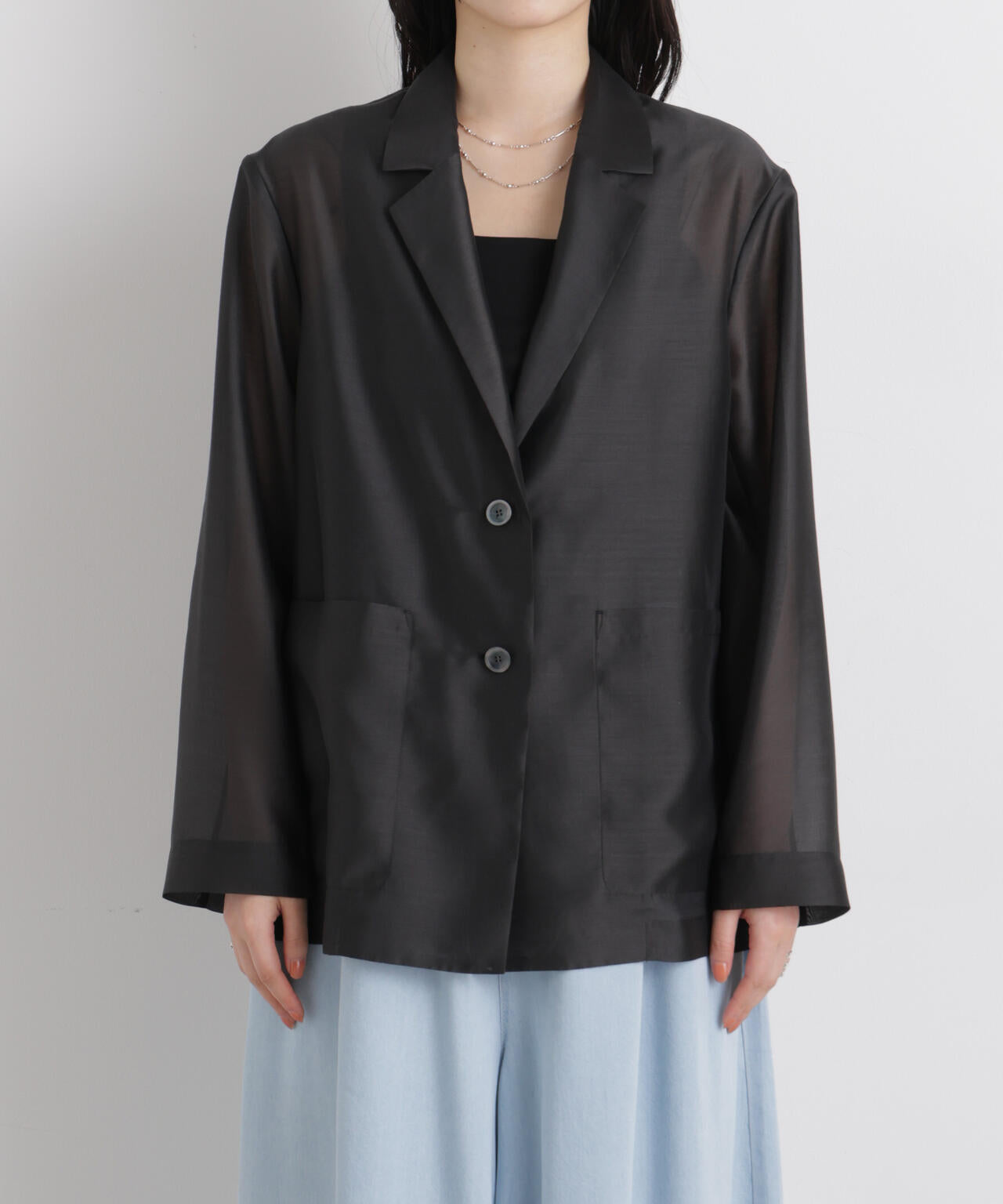 シアーテーラードオーバージャケット 6696116310