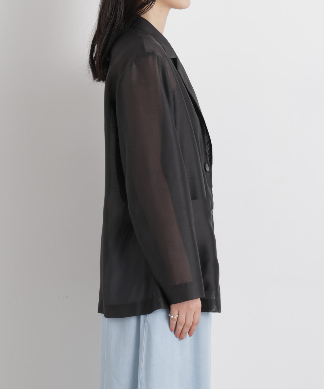 シアーテーラードオーバージャケット 6696116310