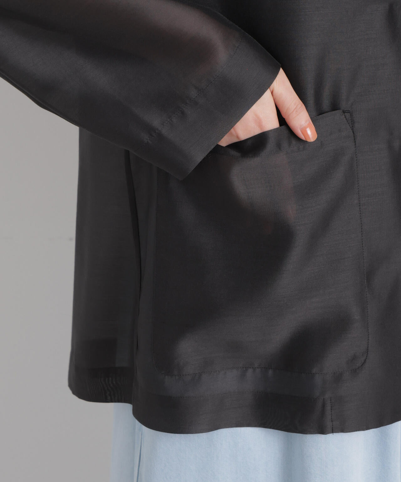 シアーテーラードオーバージャケット 6696116310