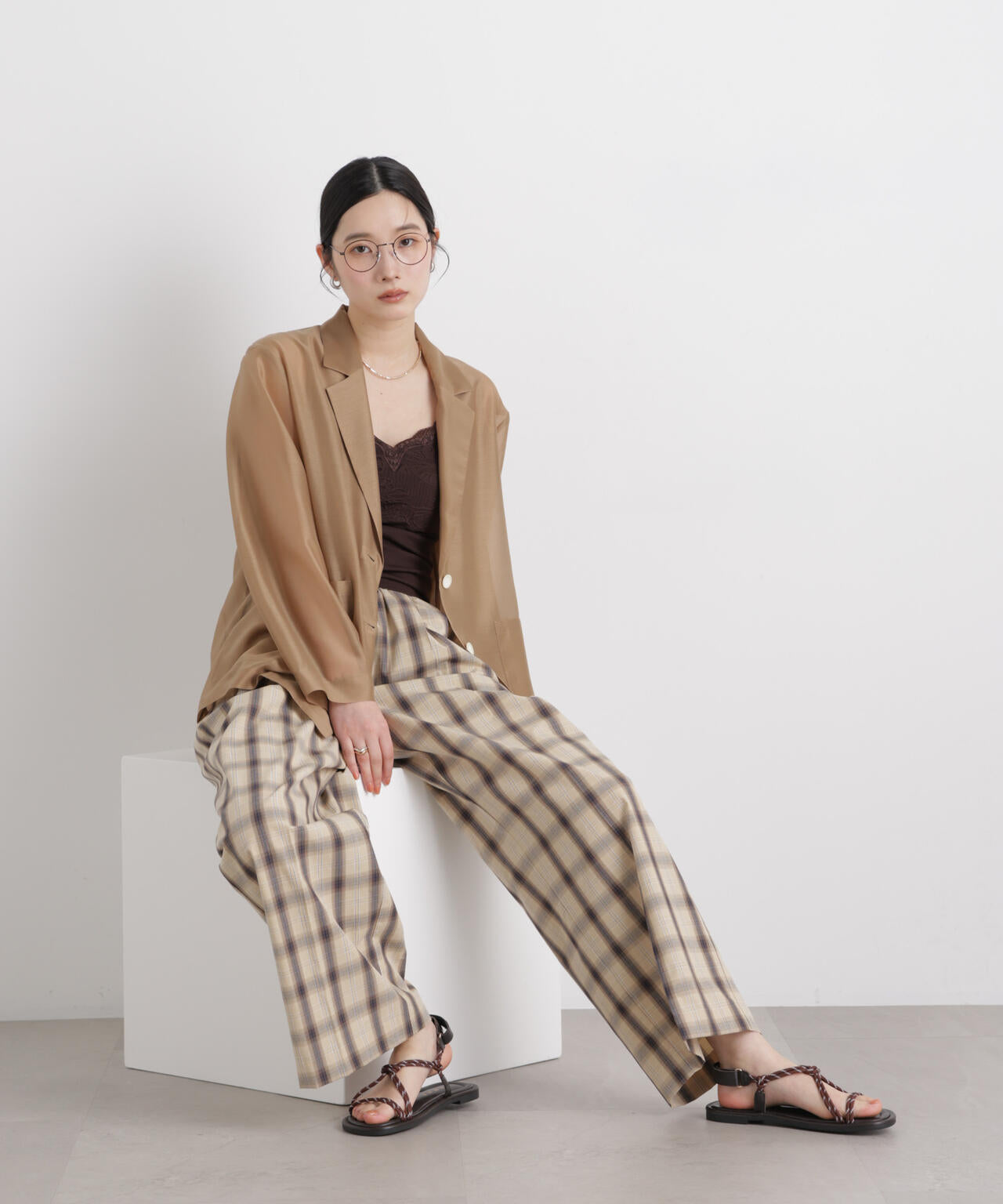 シアーテーラードオーバージャケット 6696116310