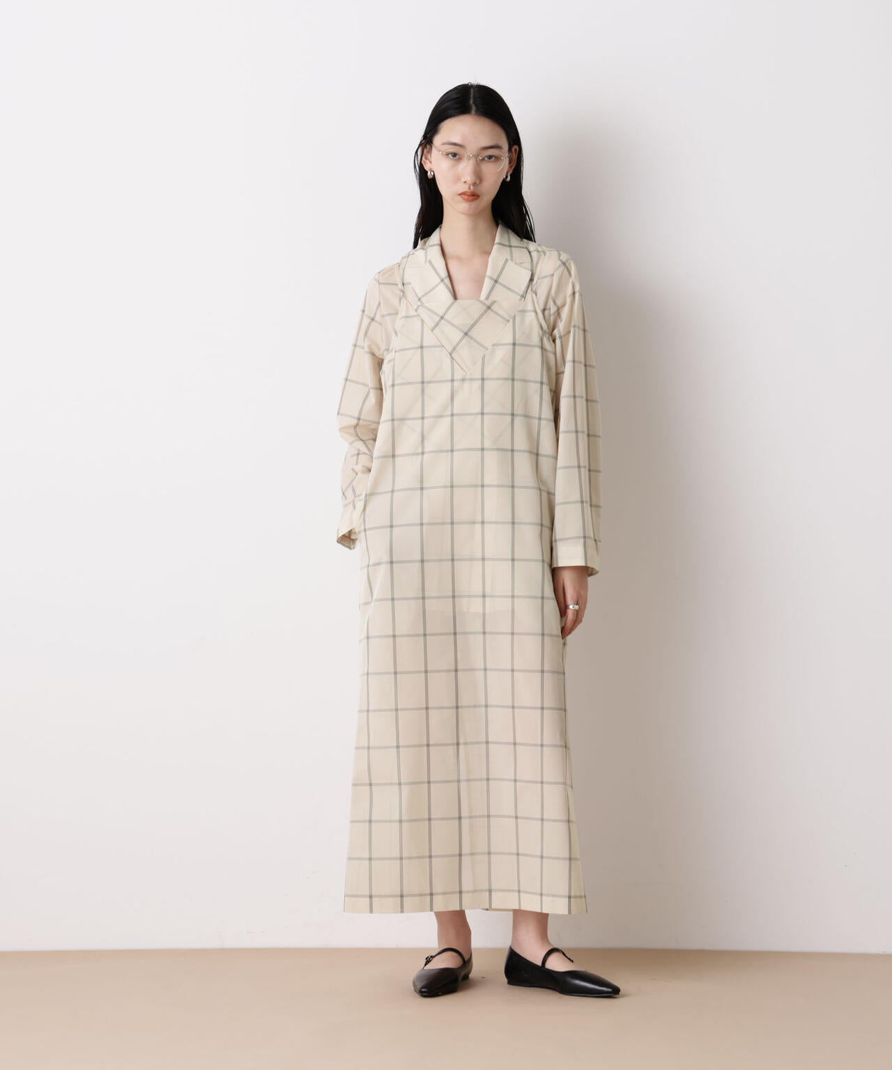 「STEVELOUR」オーガンチェックジャケット(セットアップ可) 6696116314