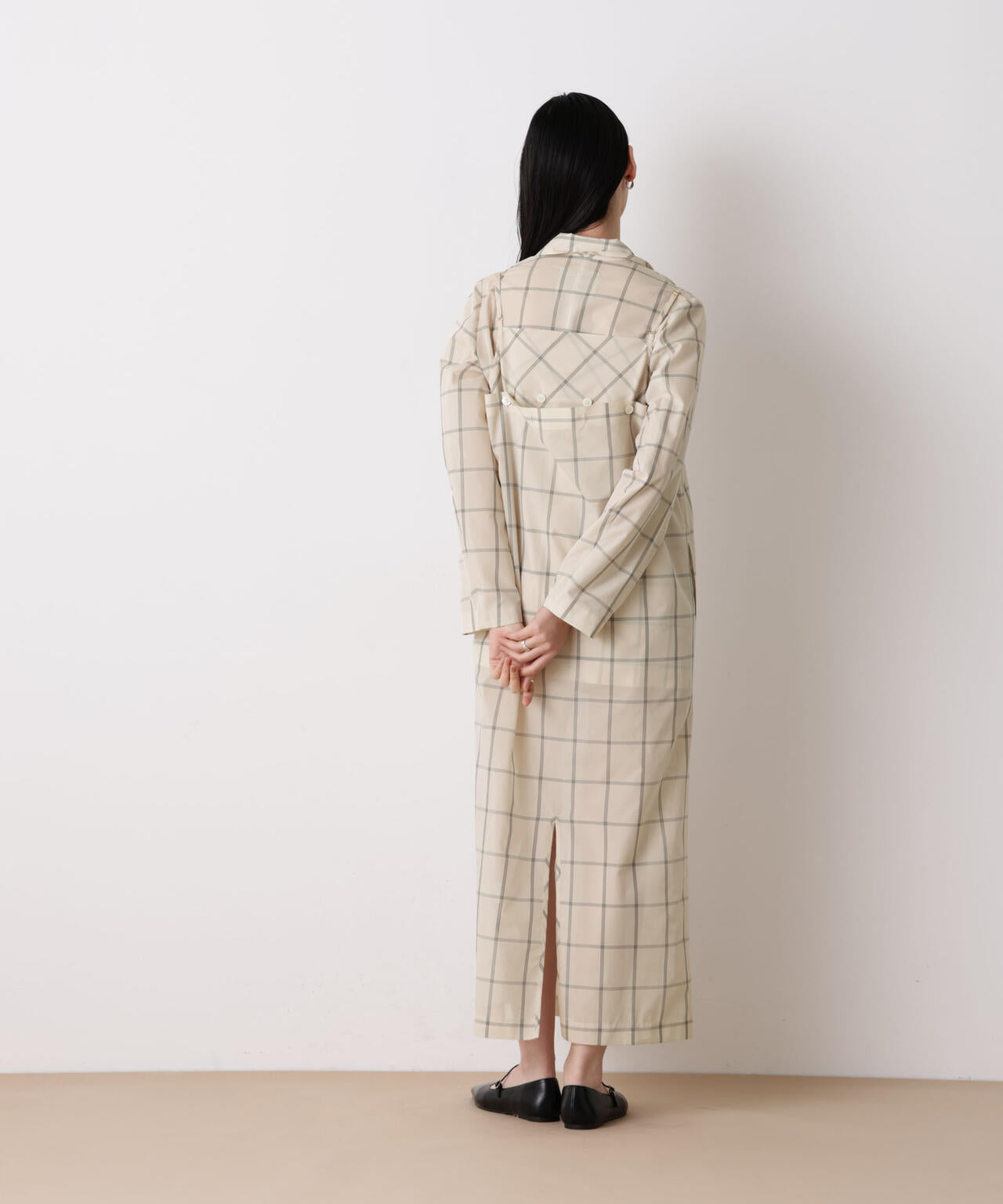 「STEVELOUR」オーガンチェックジャケット(セットアップ可) 6696116314