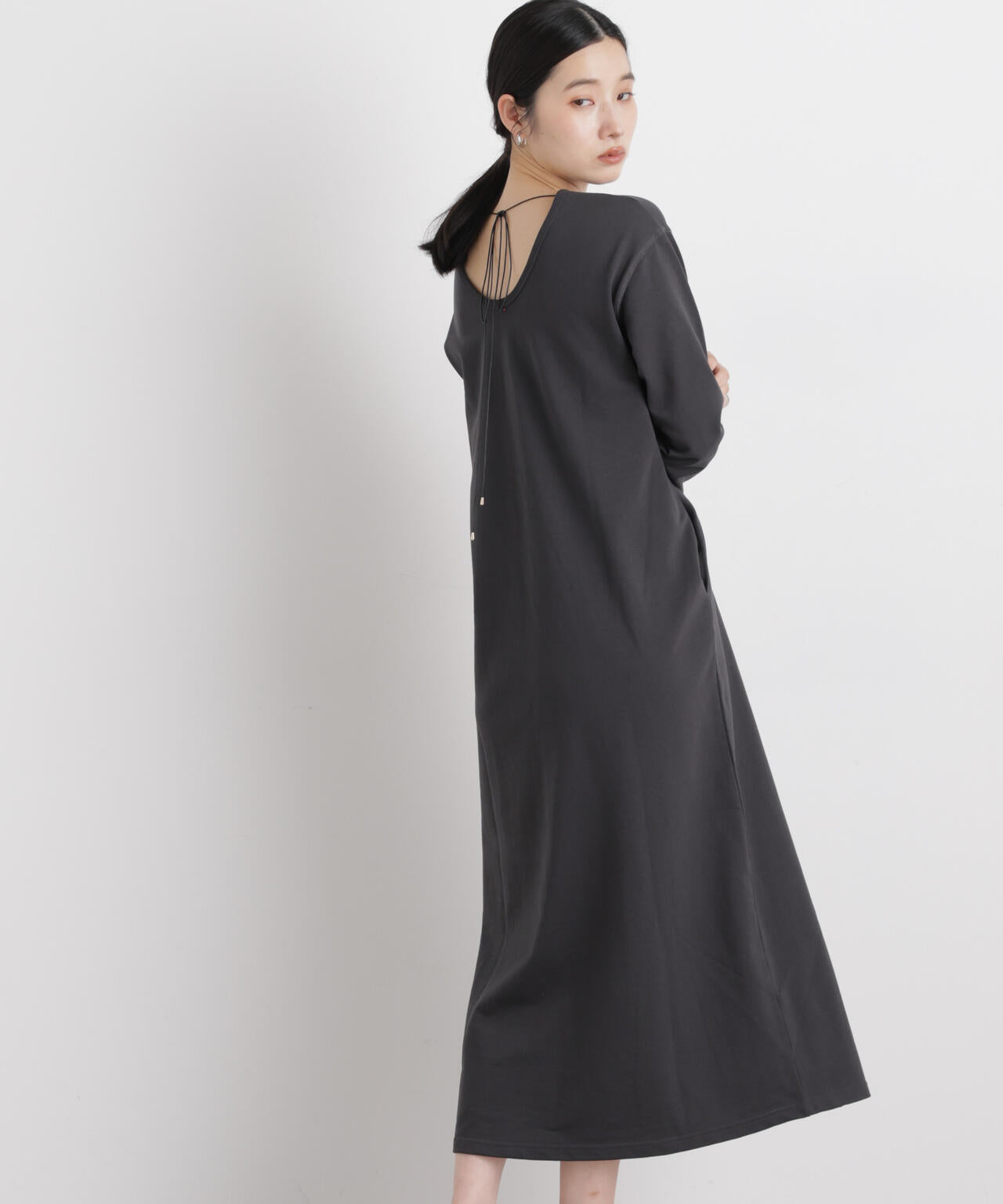 前後2wayチョーカー付きカットワンピース 6696119309