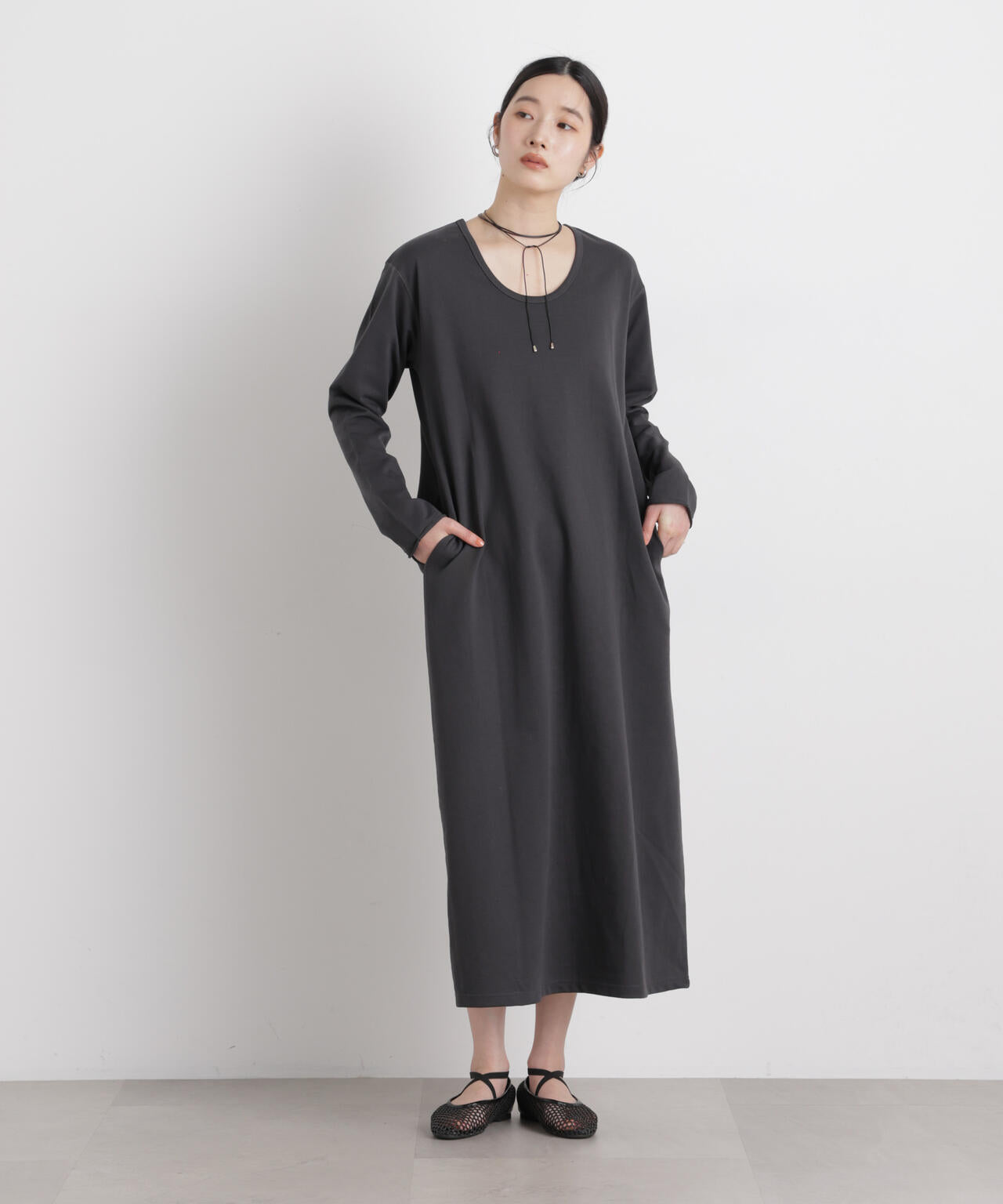 前後2wayチョーカー付きカットワンピース 6696119309