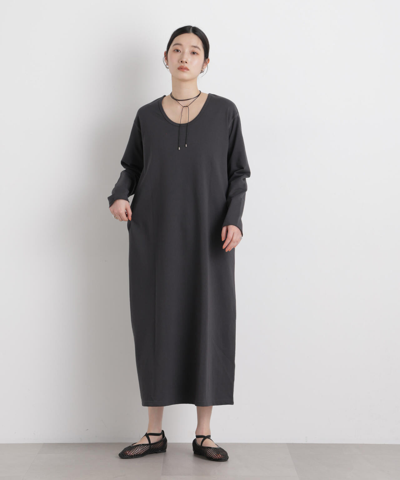 前後2wayチョーカー付きカットワンピース 6696119309