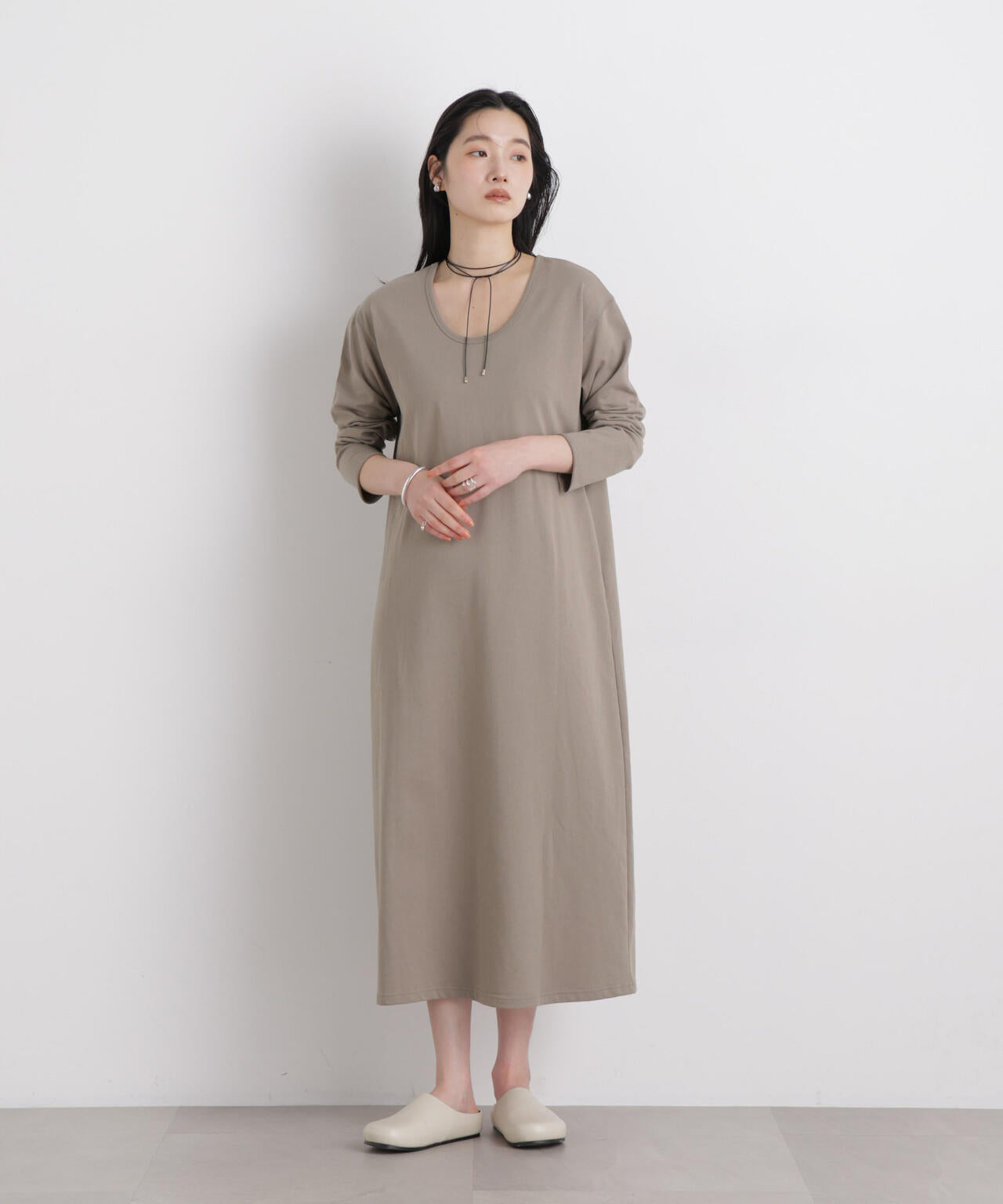 前後2wayチョーカー付きカットワンピース 6696119309