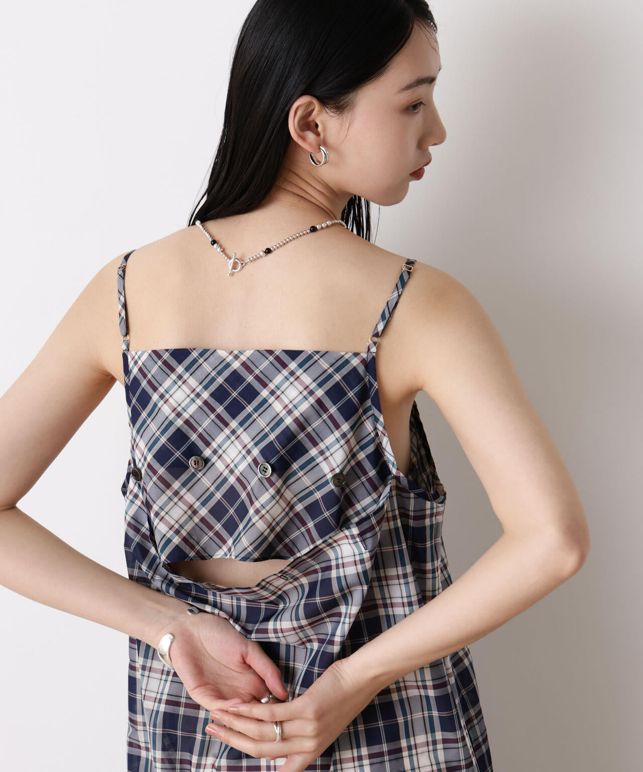 「STEVELOUR」バックオープンキャミワンピース(セットアップ可) 6696119312