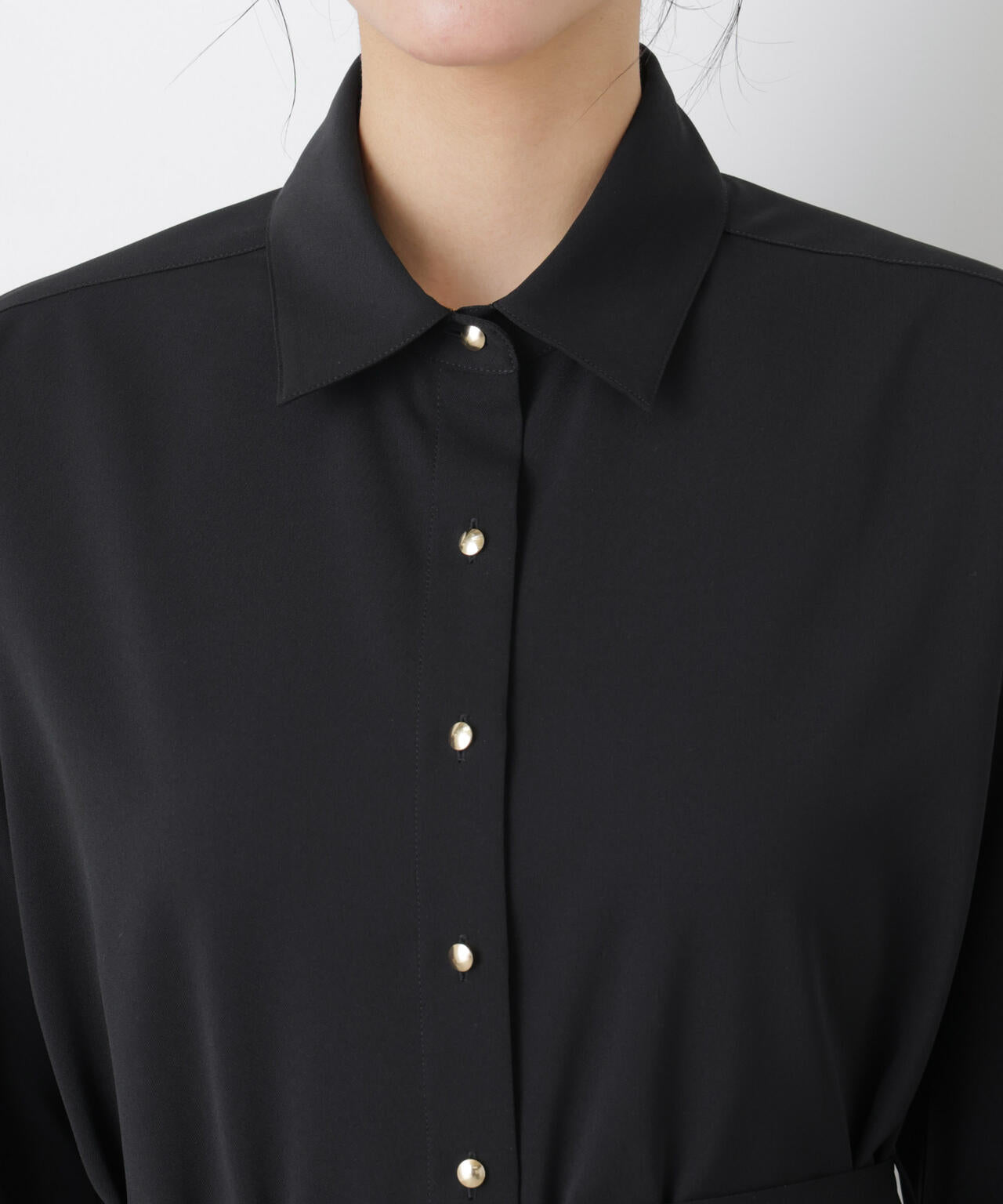 ハイツイストドライベルテッドロングシャツ(セットアップ可) 6696120302