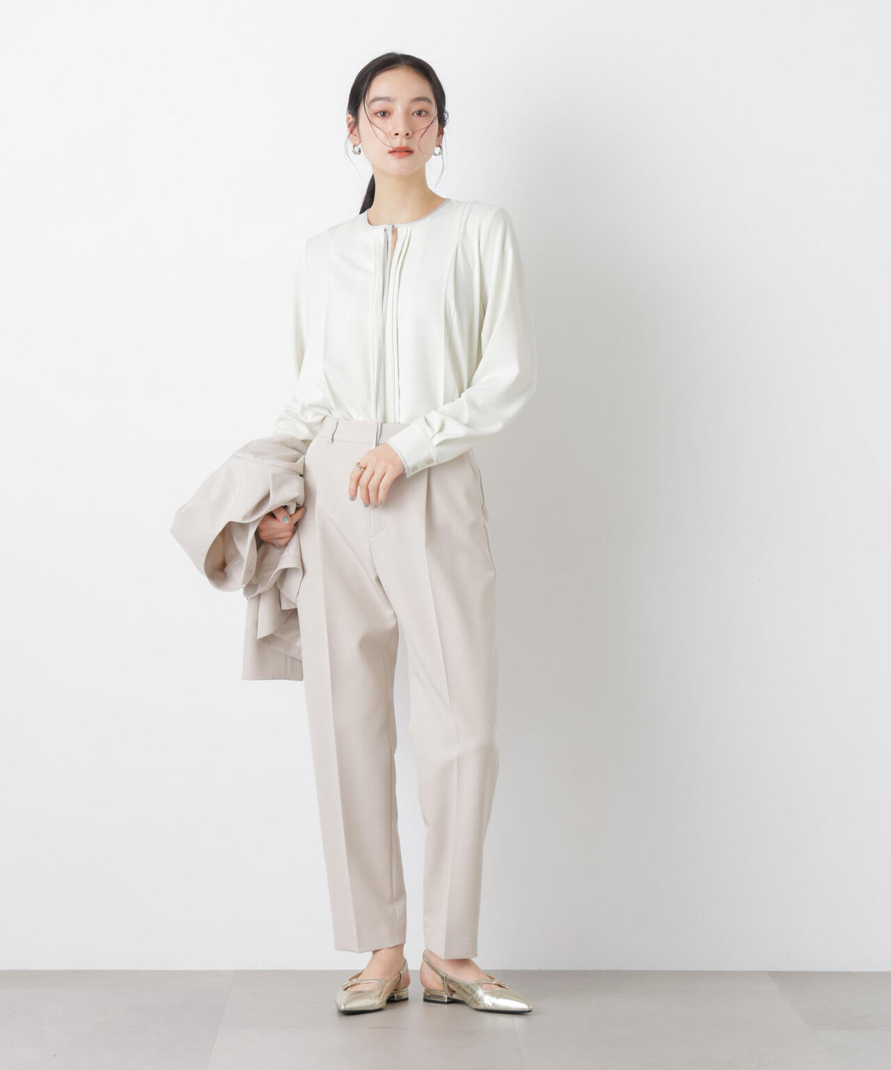 タックリボンブラウス 6696120309