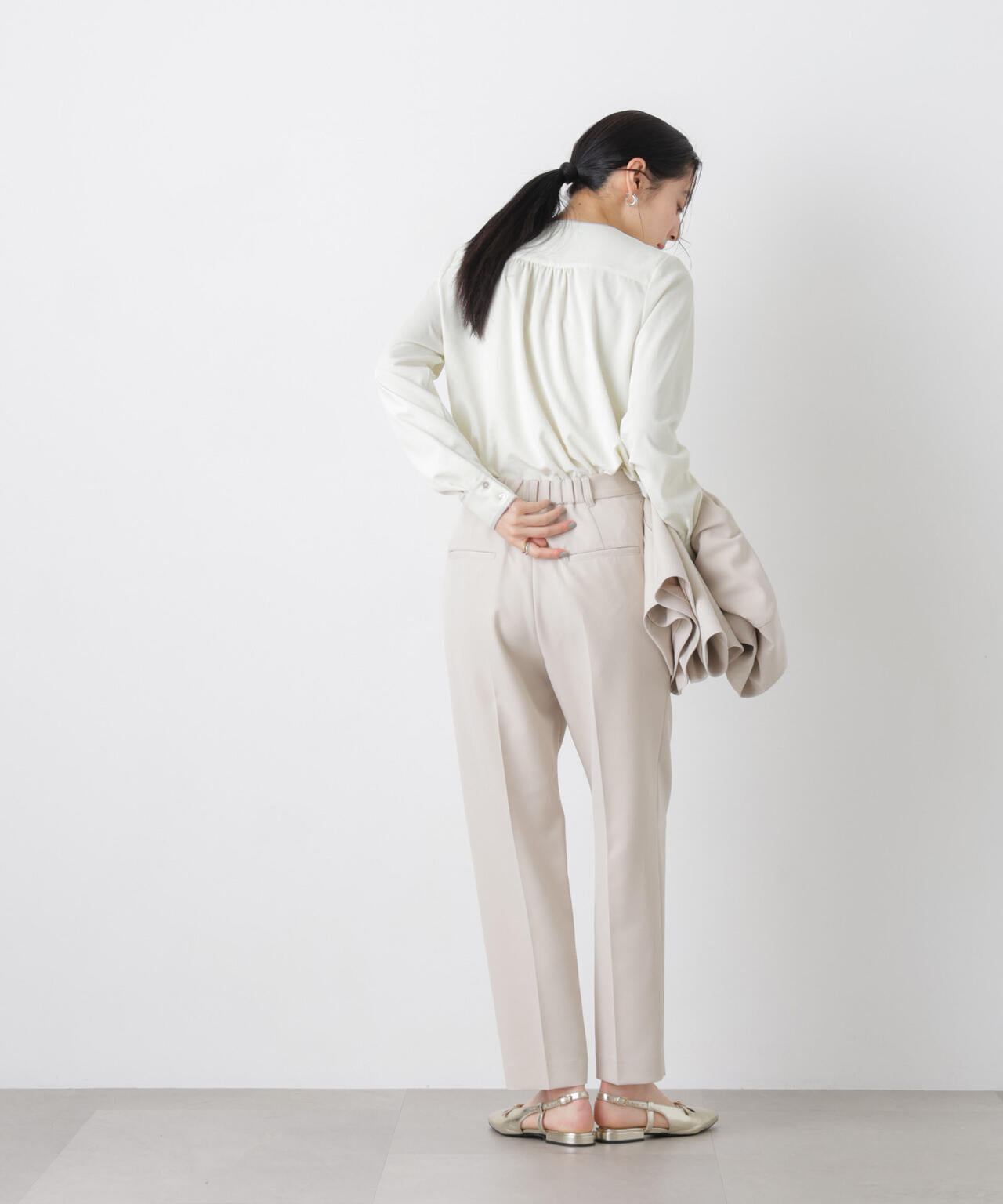 タックリボンブラウス 6696120309