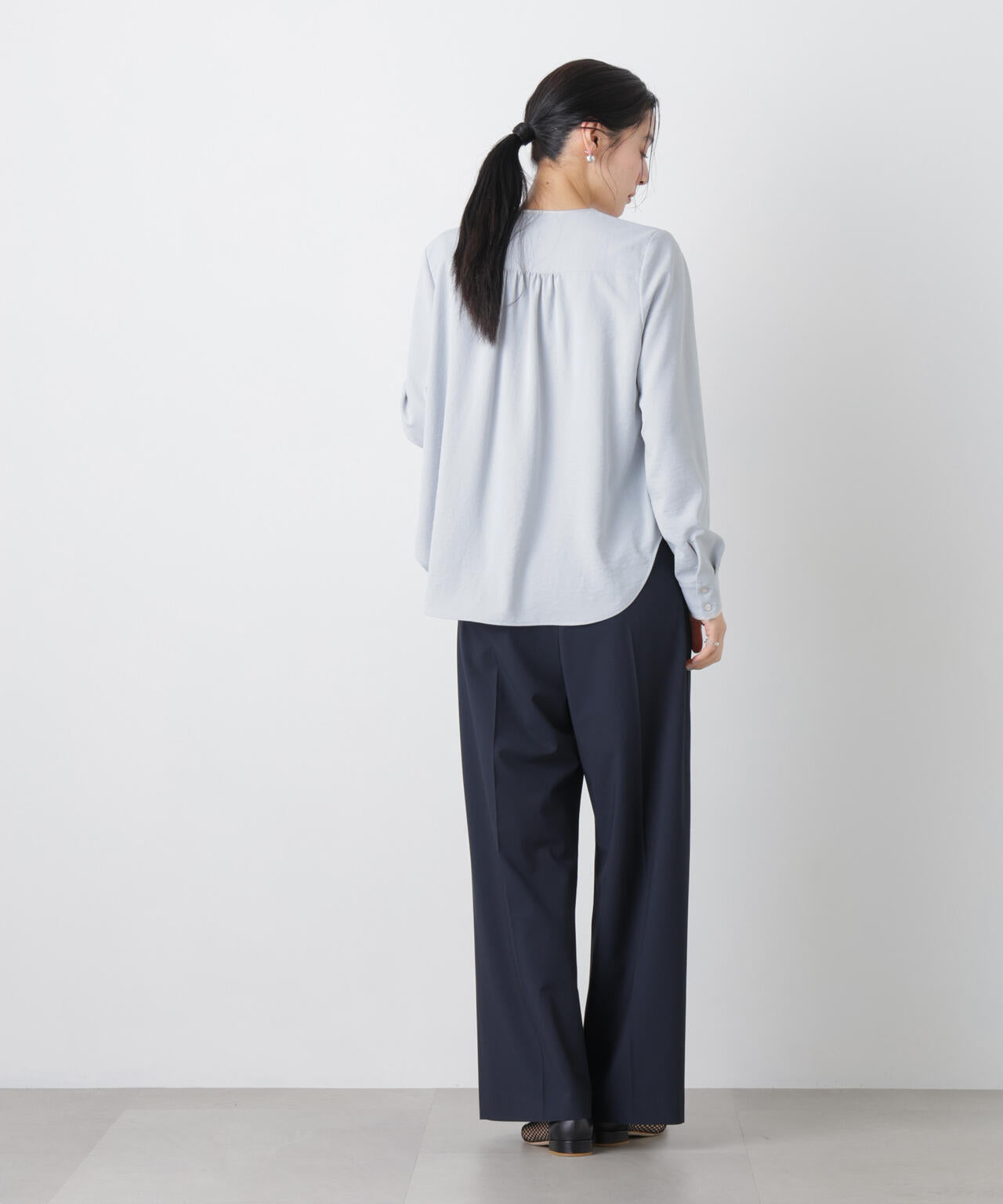 タックリボンブラウス 6696120309