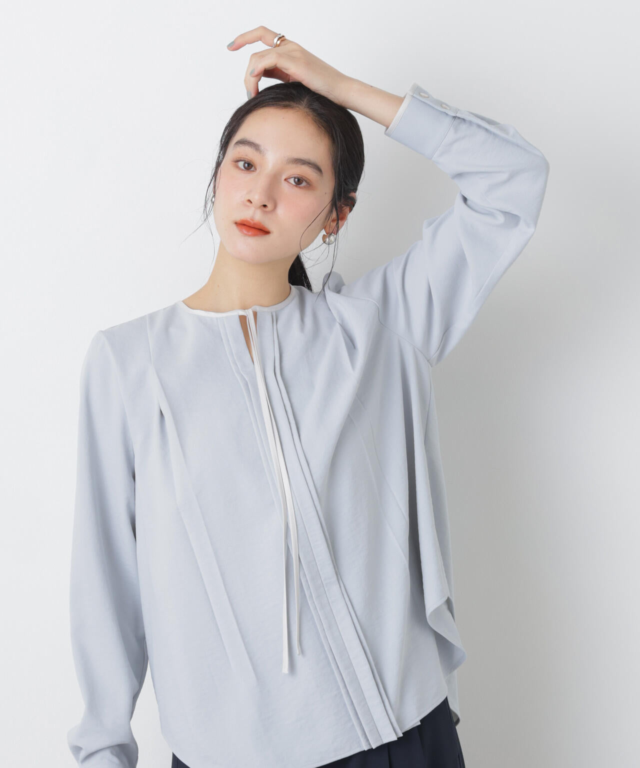 タックリボンブラウス 6696120309