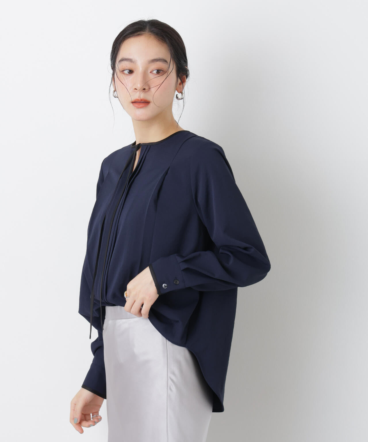 タックリボンブラウス 6696120309