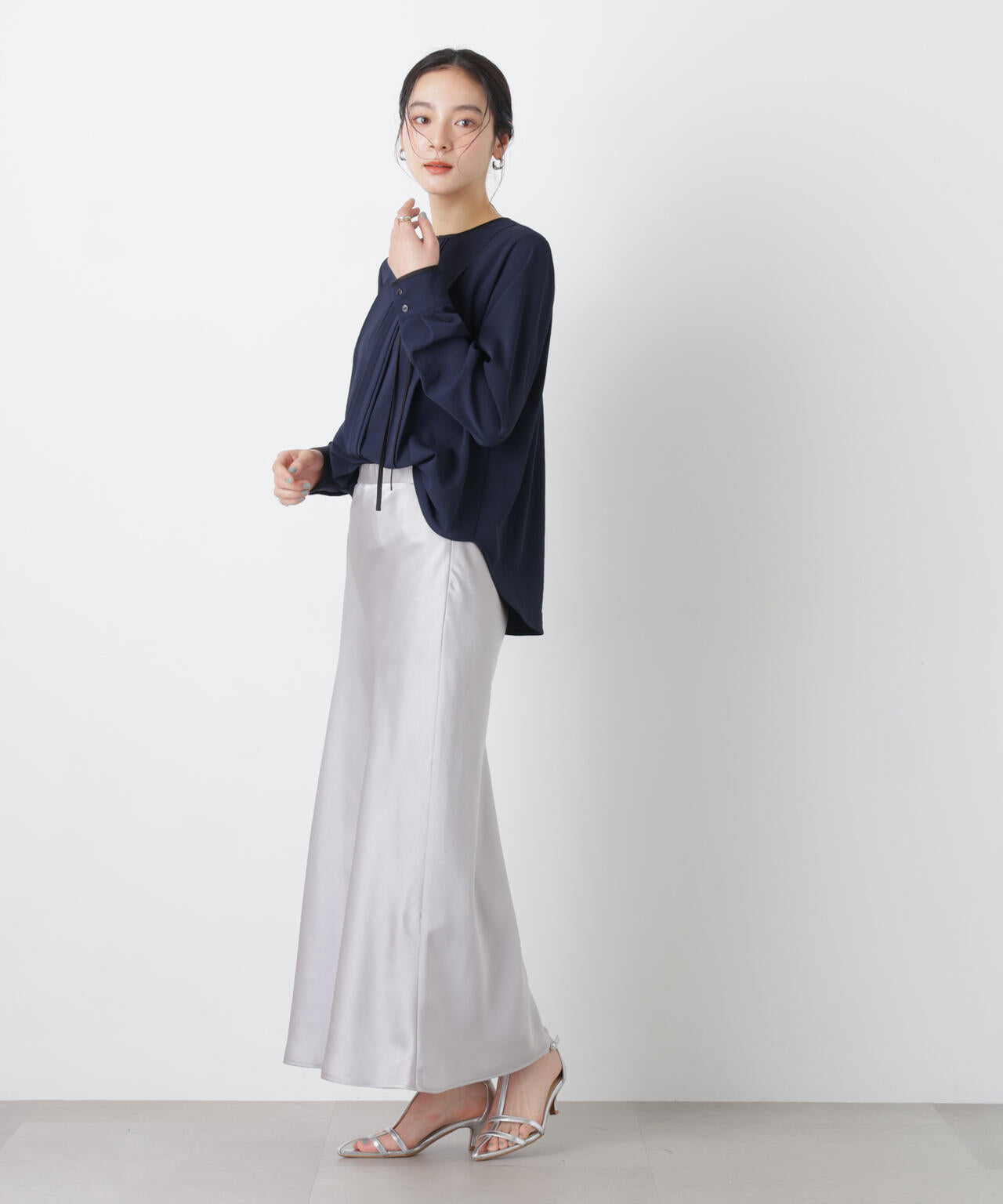 タックリボンブラウス 6696120309