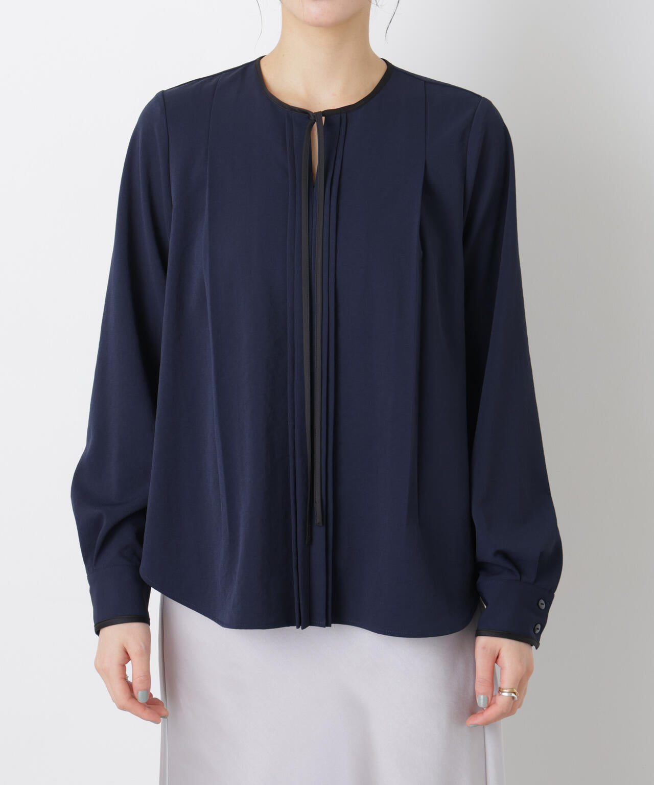 タックリボンブラウス 6696120309