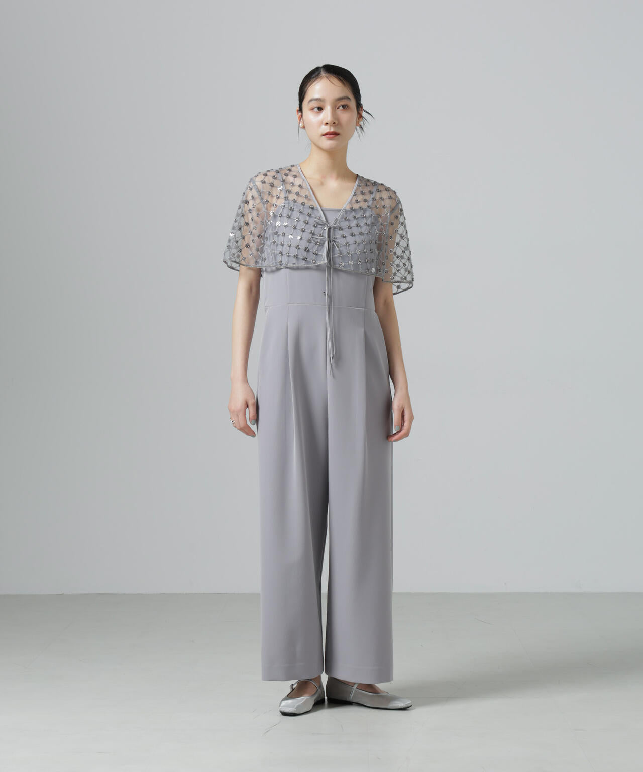 スパンコールビーズ刺繍ボレロストール 6696121300