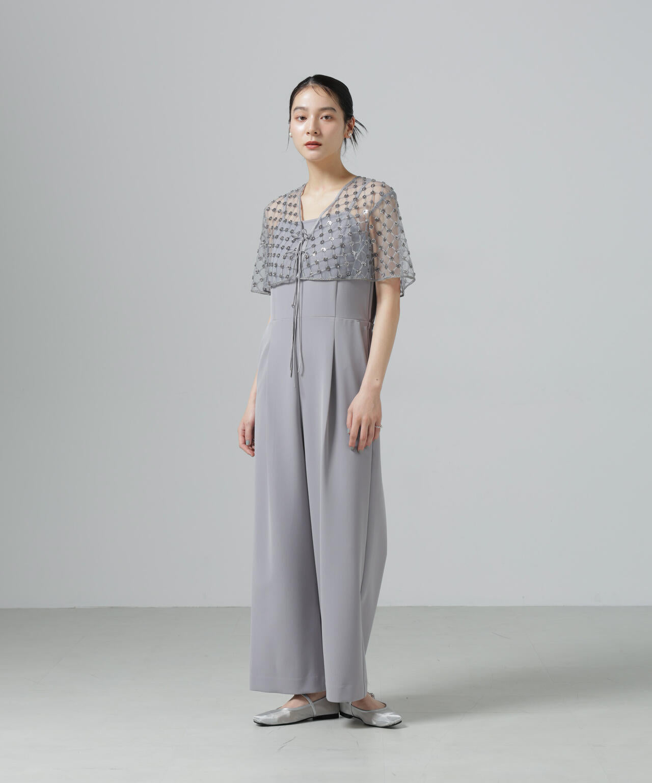 スパンコールビーズ刺繍ボレロストール 6696121300