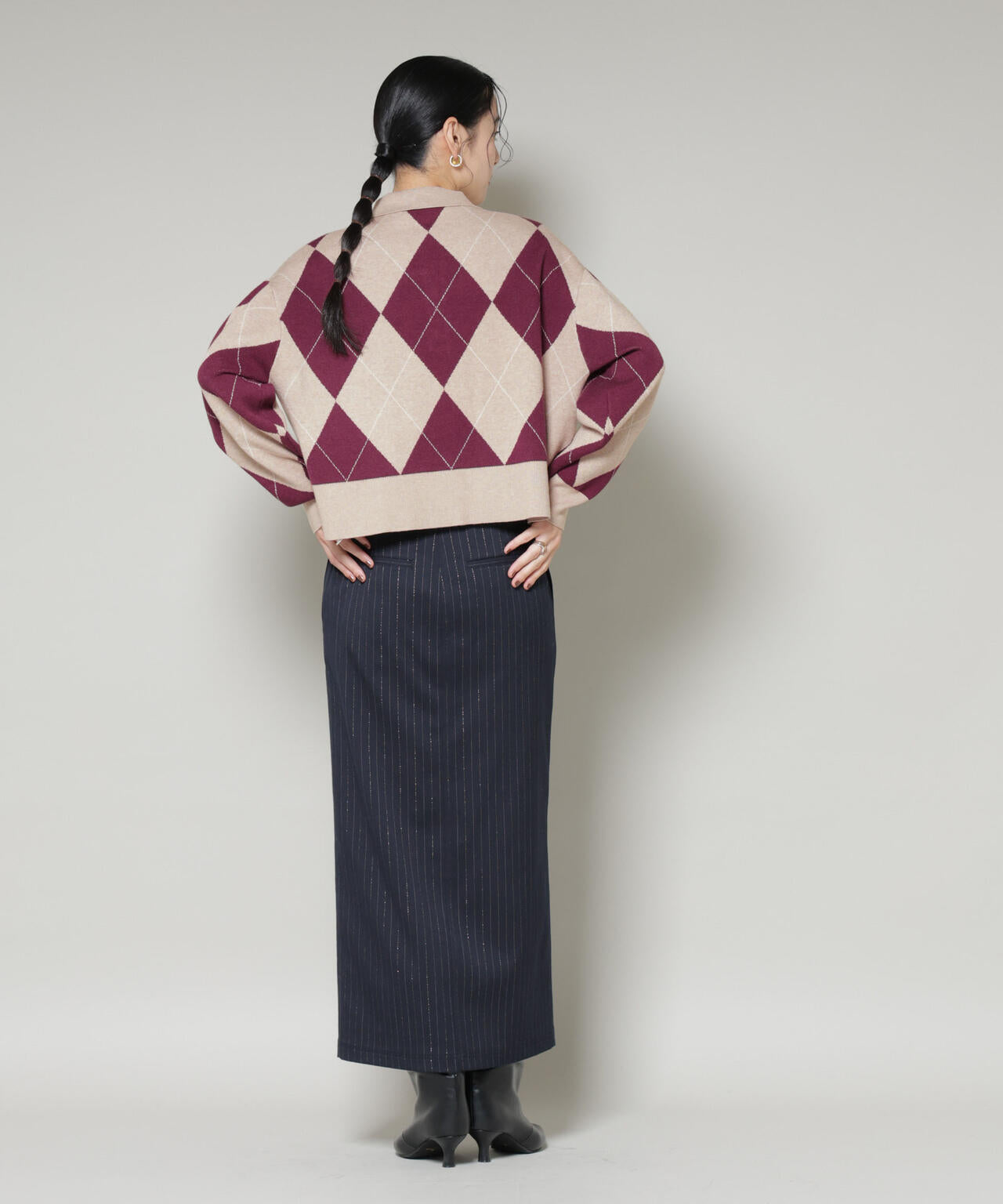 アーガイルワイドポロニット 6696122300